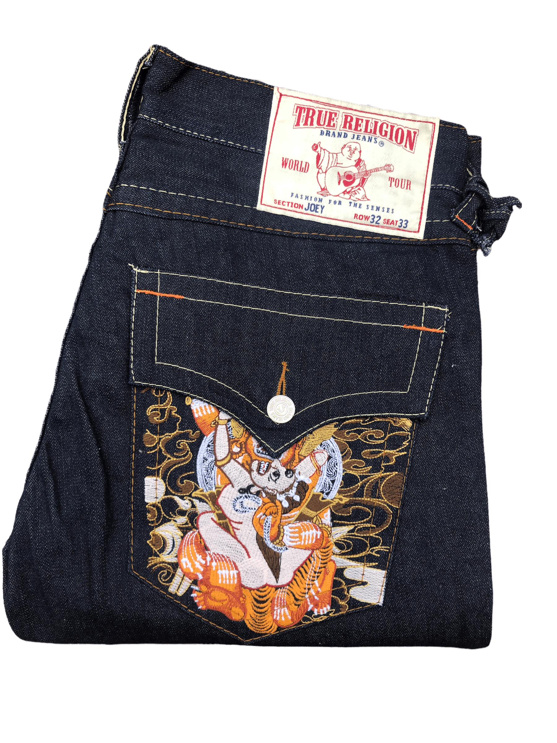 True Religion × Vintage Vintage True Religion Embroidered Jeans Size 32 JOEY BLUE Size US 32 / EU 48 - 3 Thumbnail