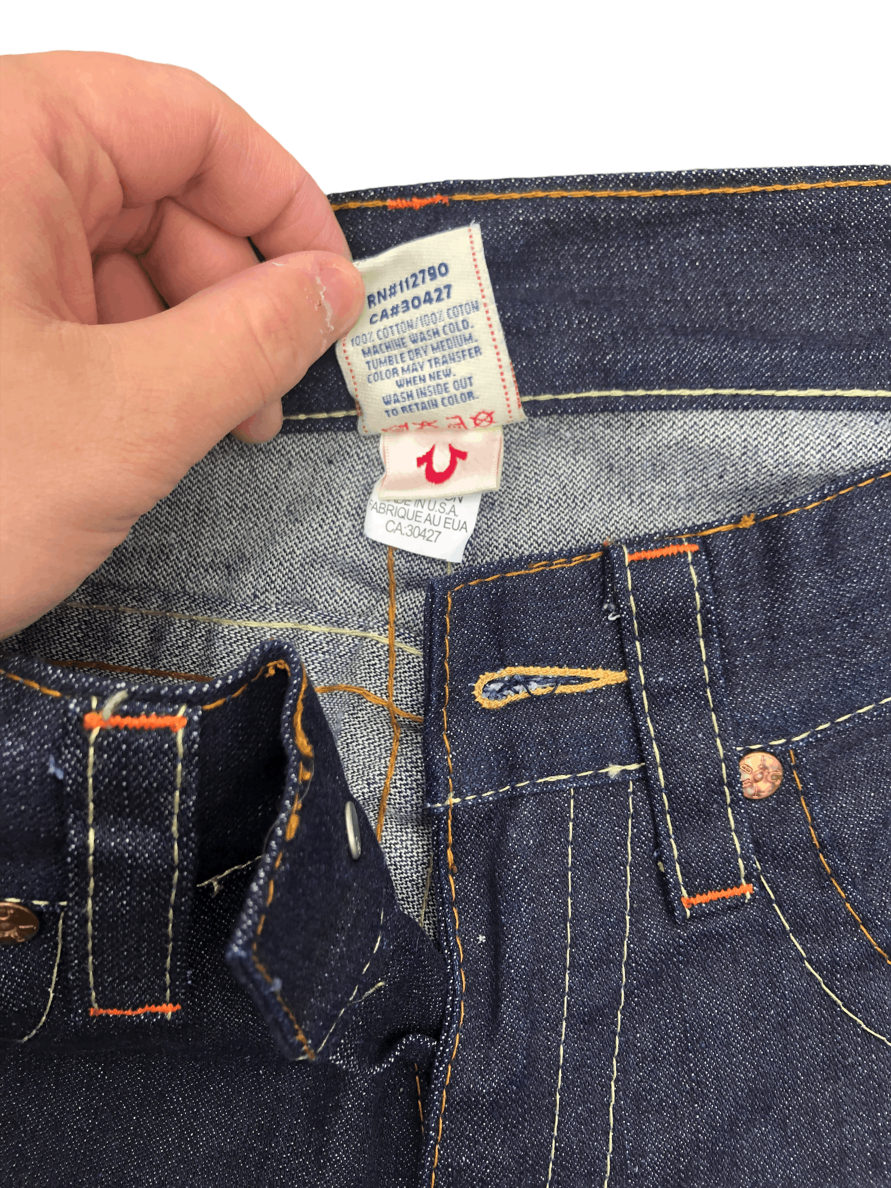 True Religion × Vintage Vintage True Religion Embroidered Jeans Size 32 JOEY BLUE Size US 32 / EU 48 - 6 Thumbnail
