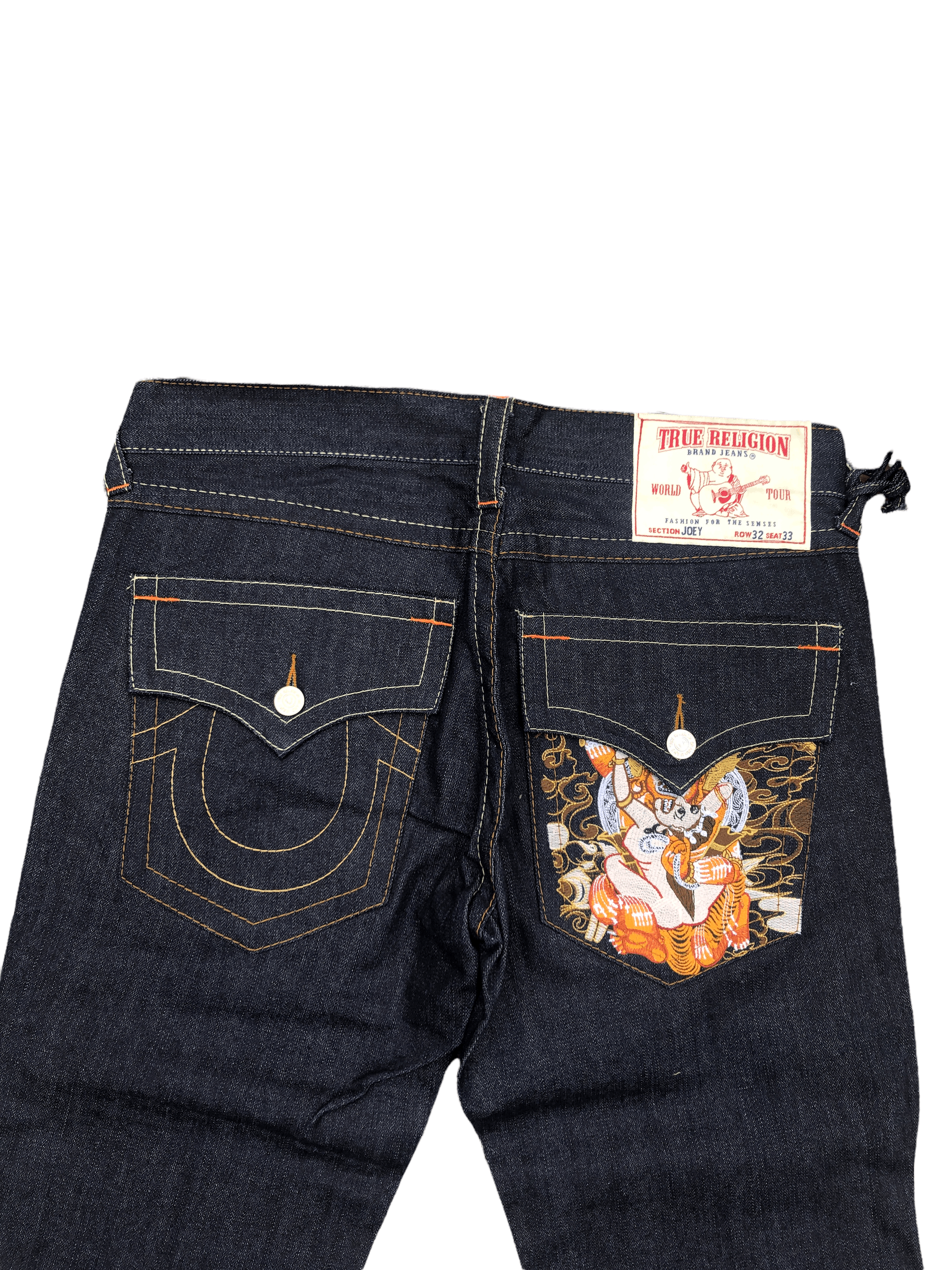 USA TRUE RELIGION joey デニム ヴィンテージ ヒゲ 装飾 True Religion × Vintage Vintage True Religion Embroidered