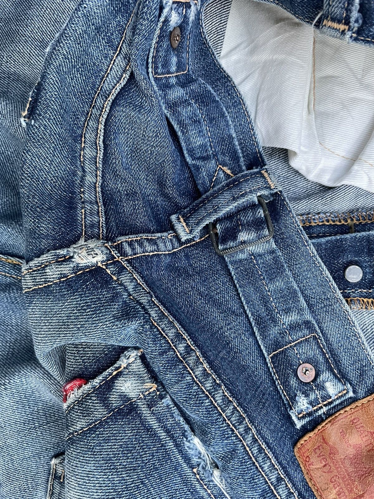 Levi's Vintage 2004 Levis 501 XX E 1937 Model Selvedge Distresed Size US 32 / EU 48 - 16 Thumbnail