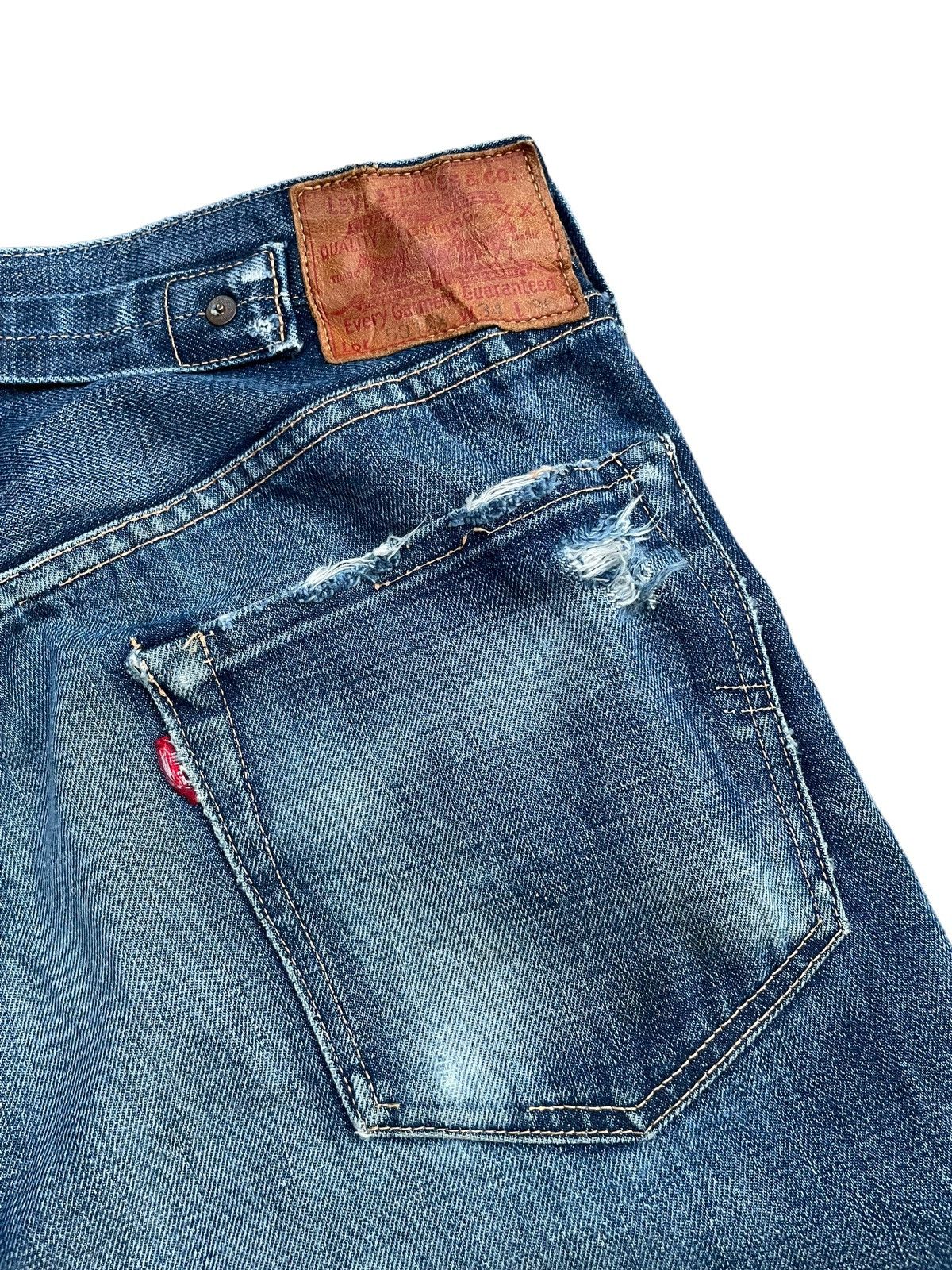Levi's Vintage 2004 Levis 501 XX E 1937 Model Selvedge Distresed Size US 32 / EU 48 - 12 Thumbnail