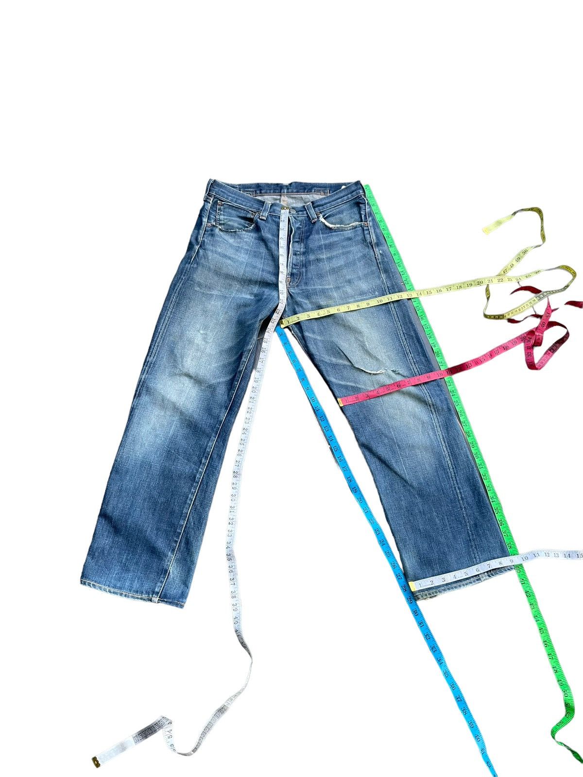 Levi's Vintage 2004 Levis 501 XX E 1937 Model Selvedge Distresed Size US 32 / EU 48 - 23 Thumbnail