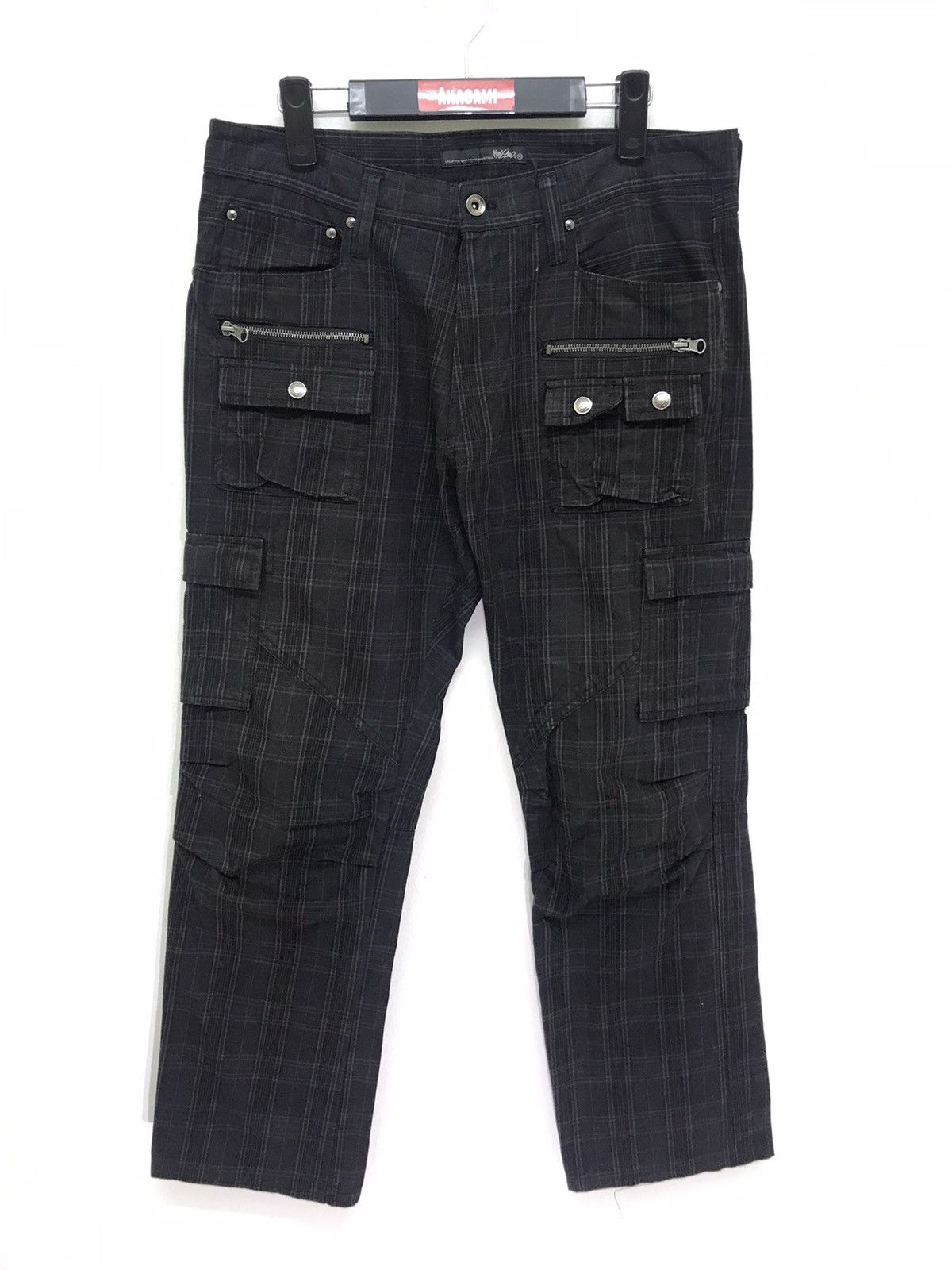 Mossimo Mossimo Cargo Bush Pant Dark Plaid Regular Size US 33 - 2 Thumbnail