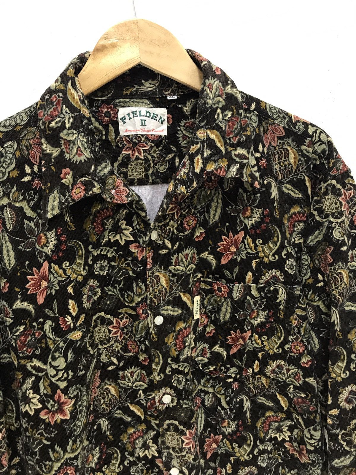 Flannel Fielden Flannel Shirt Corduroy Floral Button 6🟩3 Size US M / EU 48-50 / 2 - 3 Thumbnail