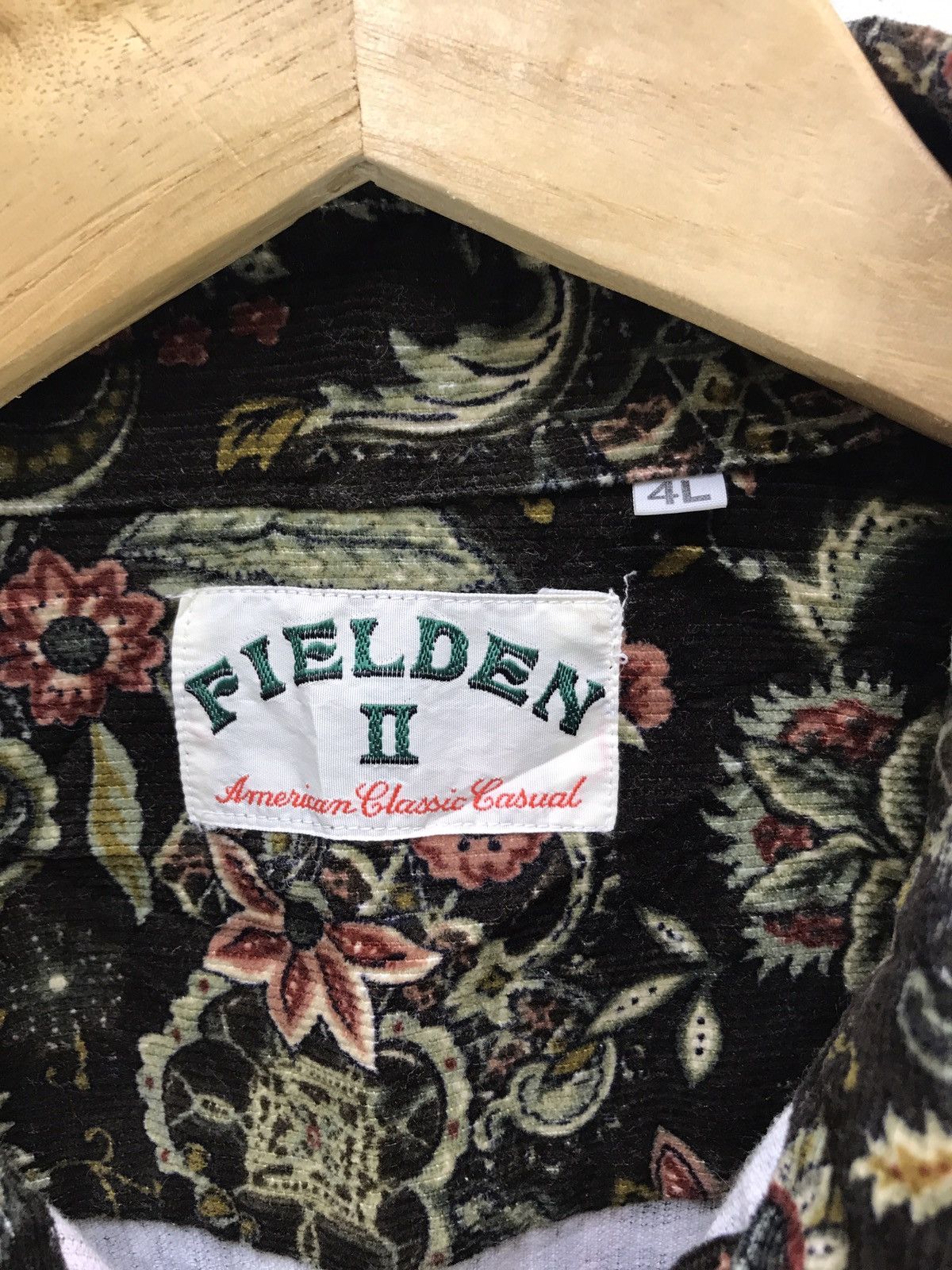 Flannel Fielden Flannel Shirt Corduroy Floral Button 6🟩3 Size US M / EU 48-50 / 2 - 6 Thumbnail