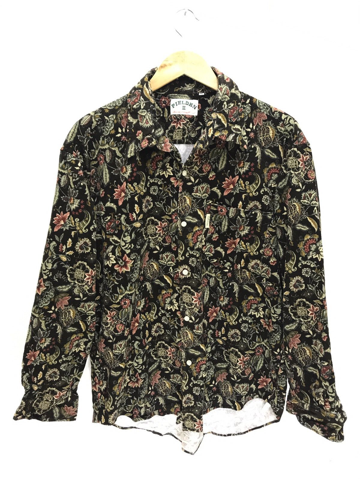 Flannel Fielden Flannel Shirt Corduroy Floral Button 6🟩3 Size US M / EU 48-50 / 2 - 1 Thumbnail