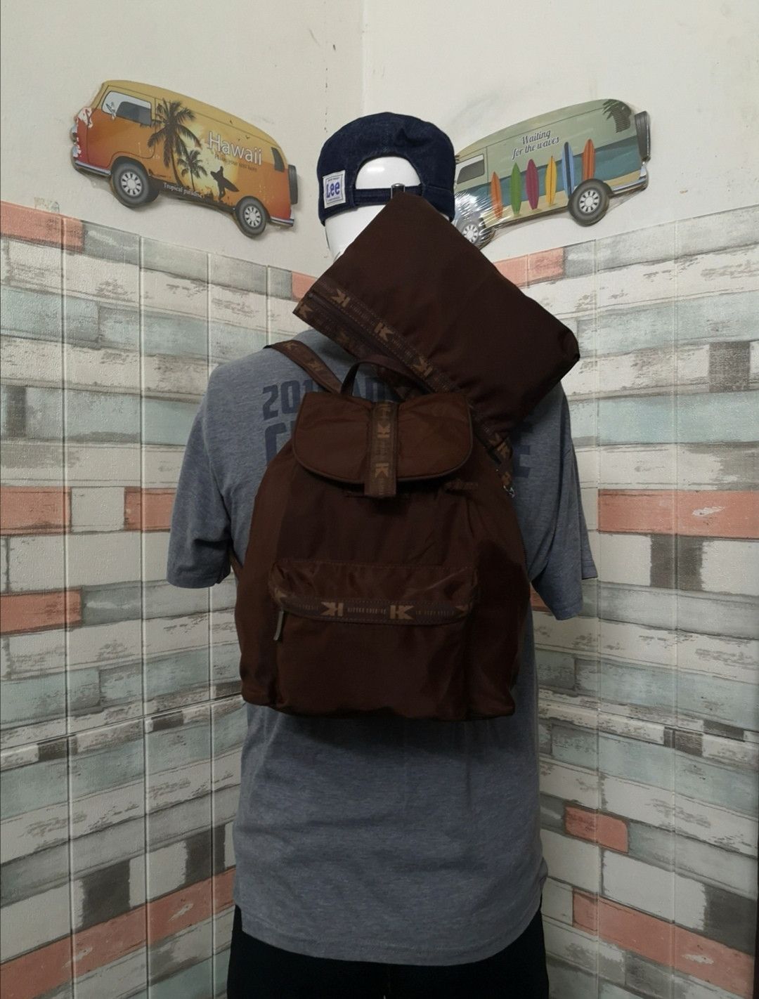 Hiroko Koshino Homme × Japanese Brand × Vintage VINTAGE KOSHINO DAILY BACKPACK WITH POUCH Size ONE SIZE - 8 Thumbnail