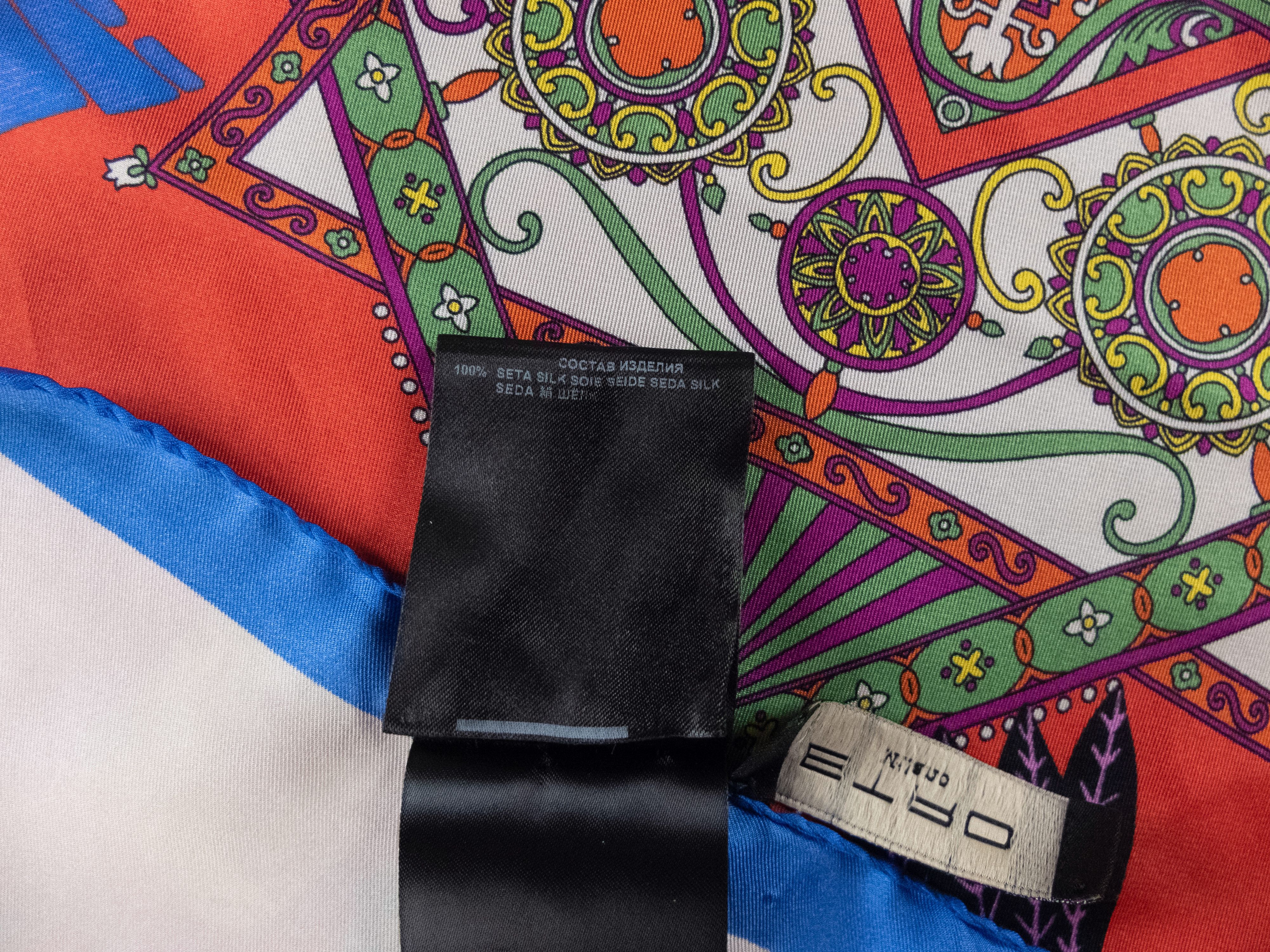 Etro ETRO desertic halucinations colorful silk foulard scarf Size ONE SIZE - 6 Thumbnail