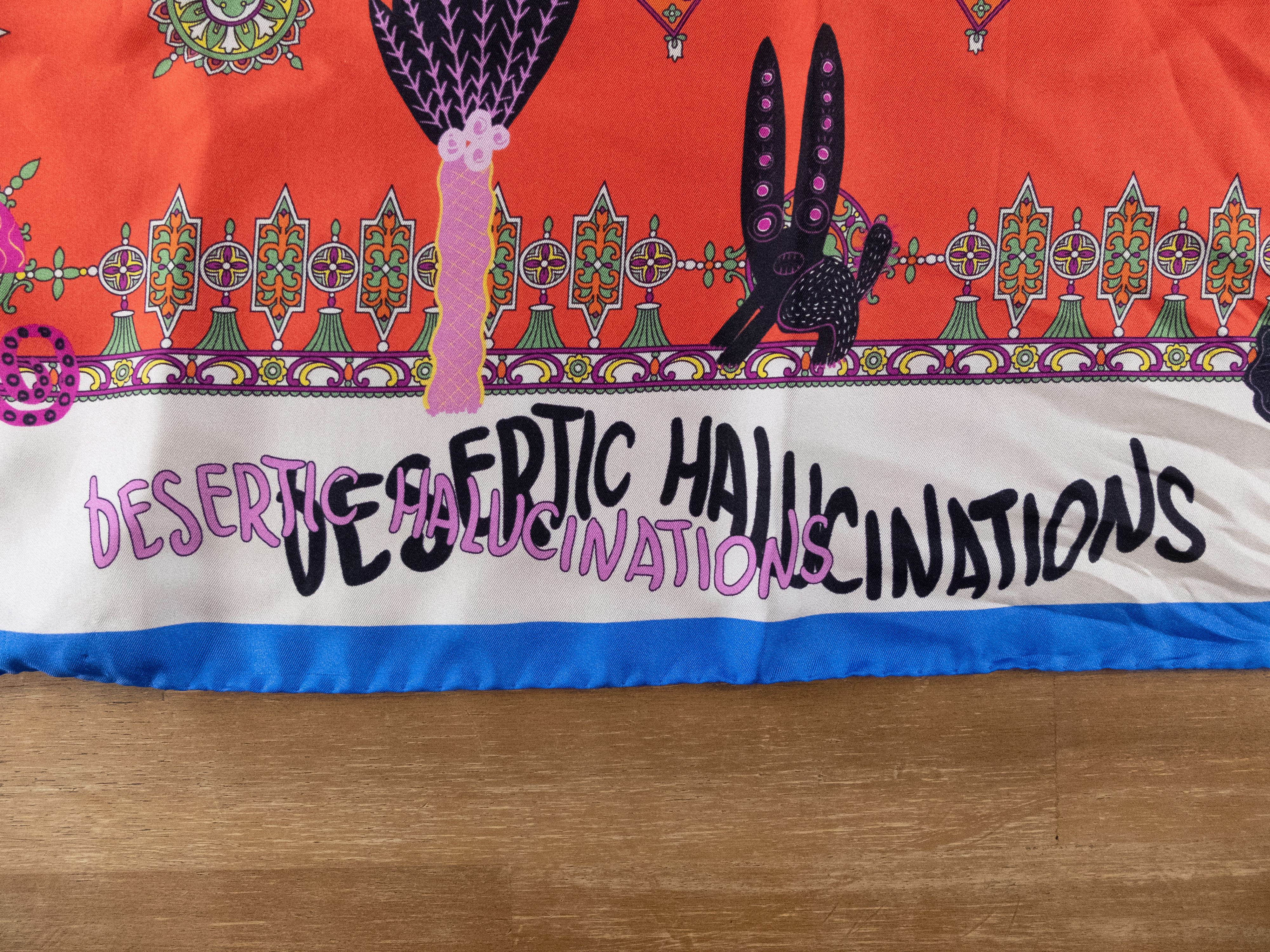 Etro ETRO desertic halucinations colorful silk foulard scarf Size ONE SIZE - 4 Thumbnail