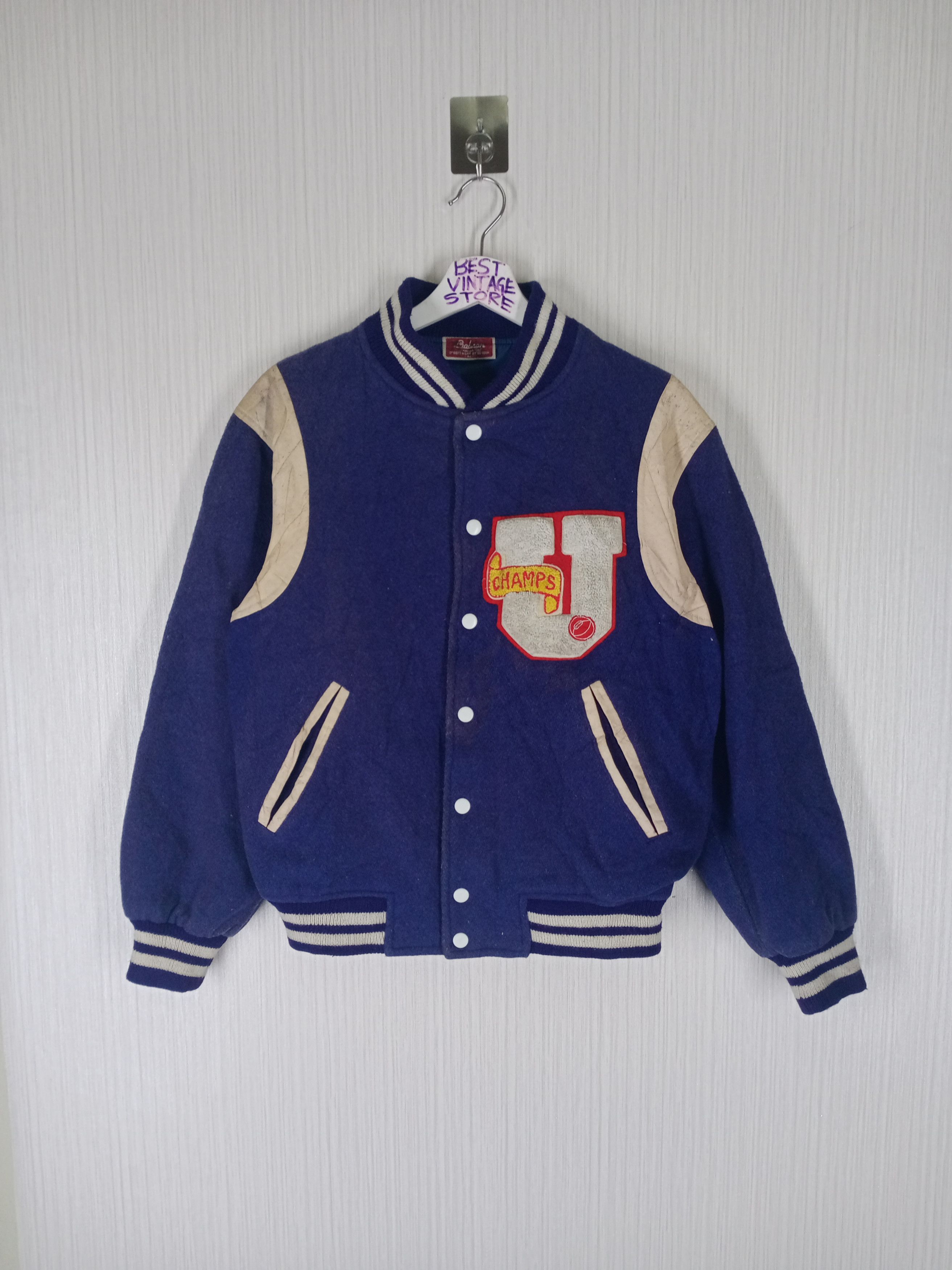Champs Sport Vintage 80s Champs U Varsity Jacket Size US M / EU 48-50 / 2 - 1 Thumbnail