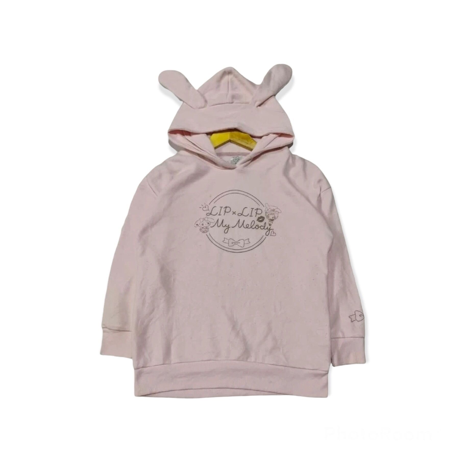 image of Beauty Beast x Hysteric Glamour Lip X Lip My Melody Rabbit Ear Hoodie in Pink, Women's (Size Large)
