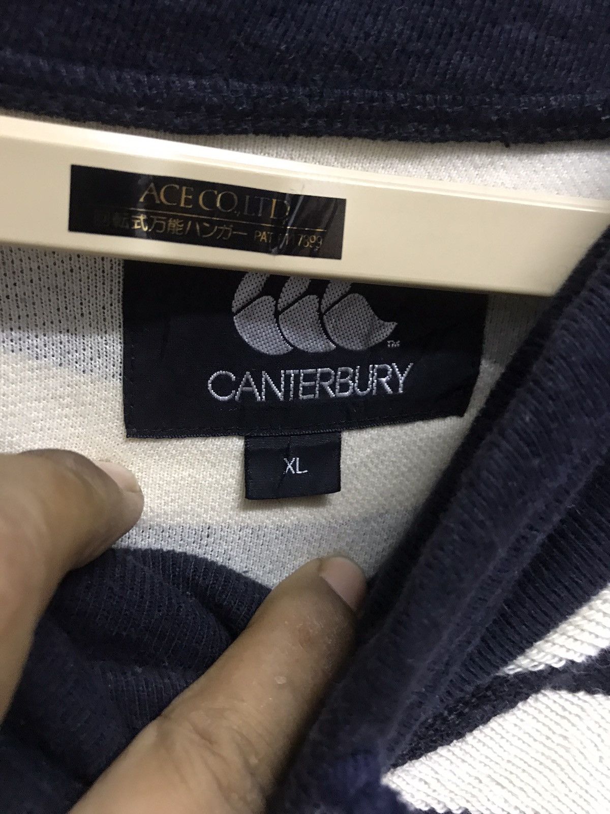 Vintage Canterbury stripes turtleneck sweatshirt Size US XL / EU 56 / 4 - 3 Thumbnail