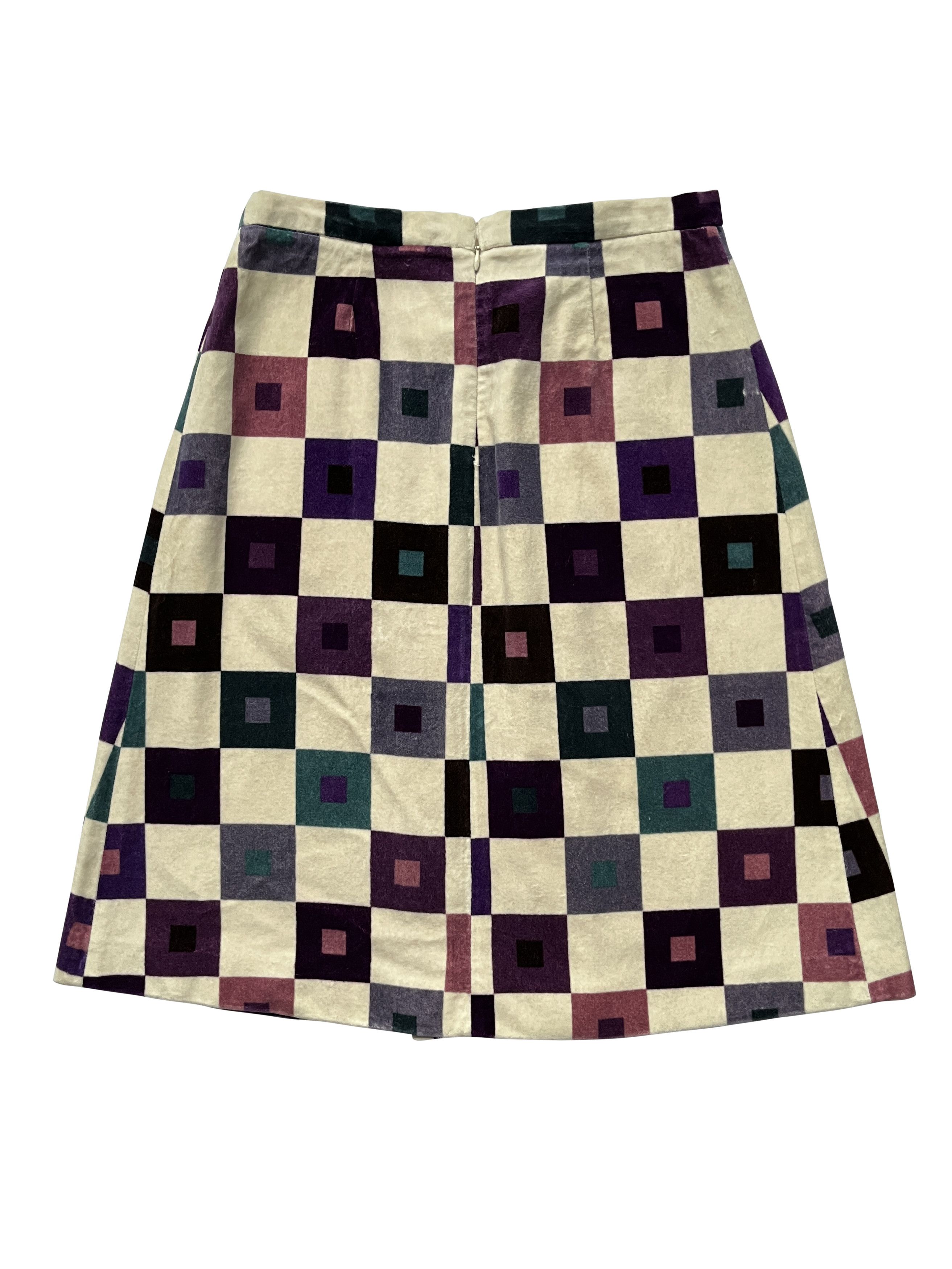 Marni ⚡️QUICK SALE⚡️Marni Velvet Square Patterned A-Line Skirt Size 27" / US 4 / IT 40 - 2 Thumbnail