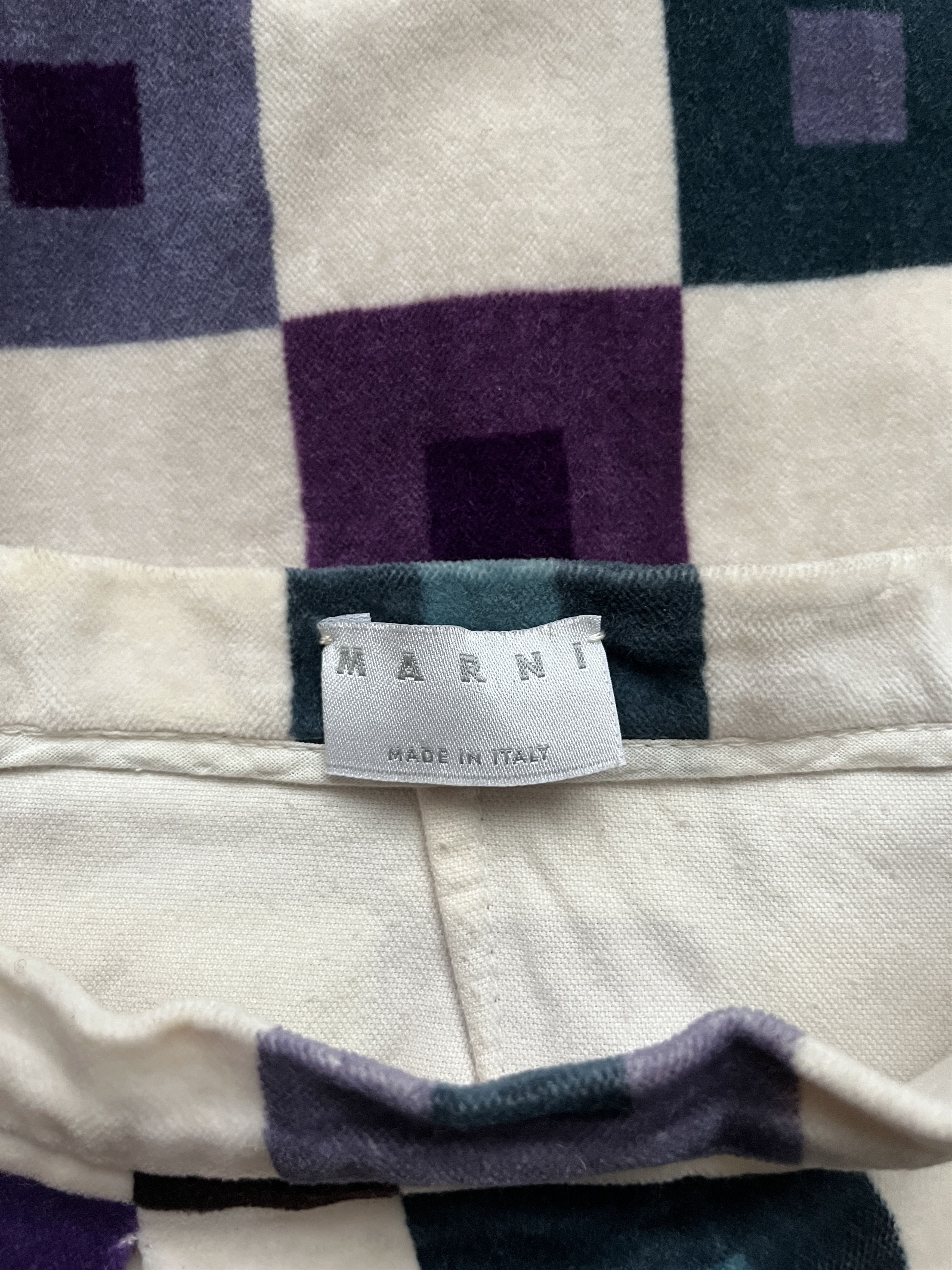 Marni ⚡️QUICK SALE⚡️Marni Velvet Square Patterned A-Line Skirt Size 27" / US 4 / IT 40 - 3 Thumbnail