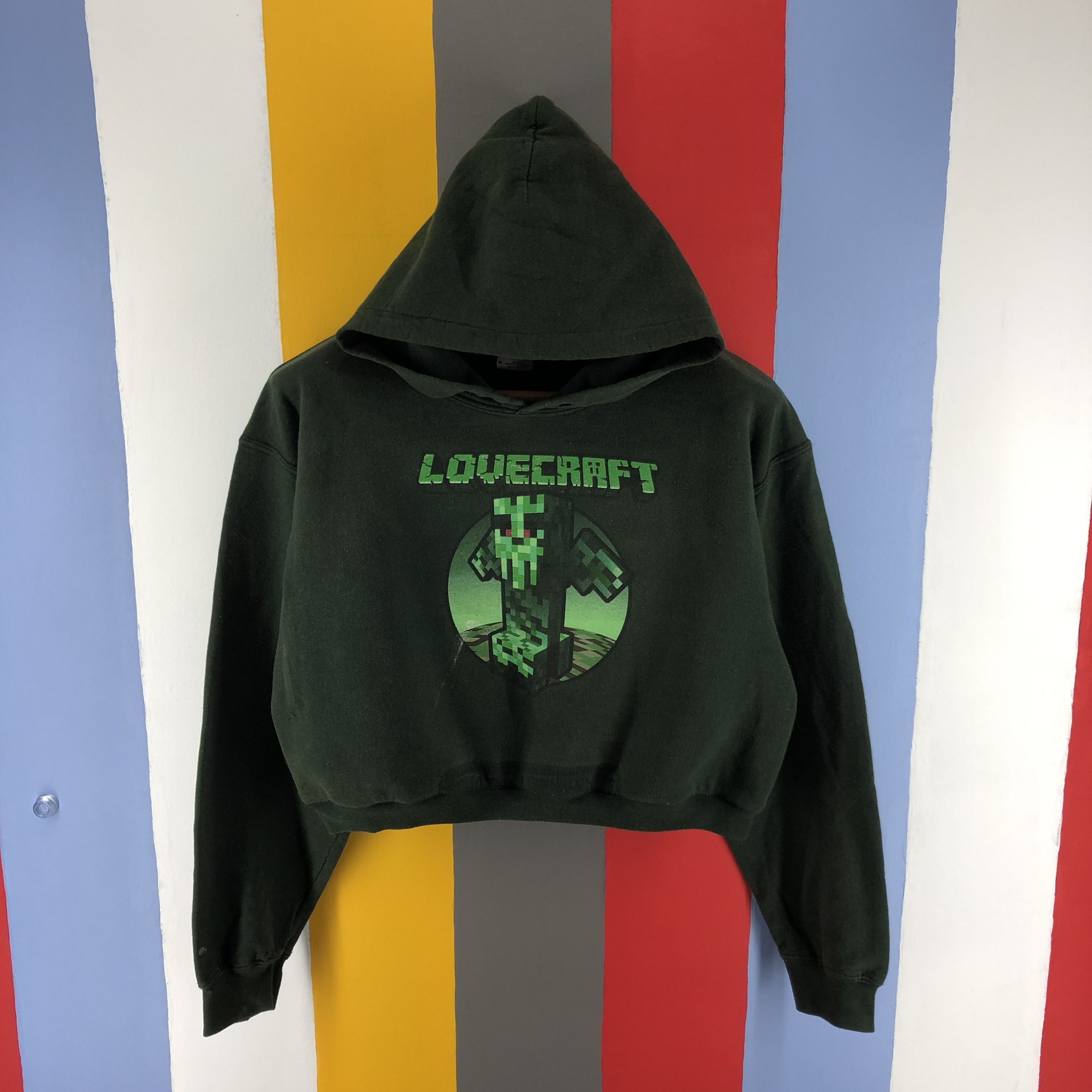 Gildan Y2K Vintage LOVE CRAFT by GILDAN Crop Hoodie #0770/N Size M / US 6-8 / IT 42-44 - 1 Thumbnail