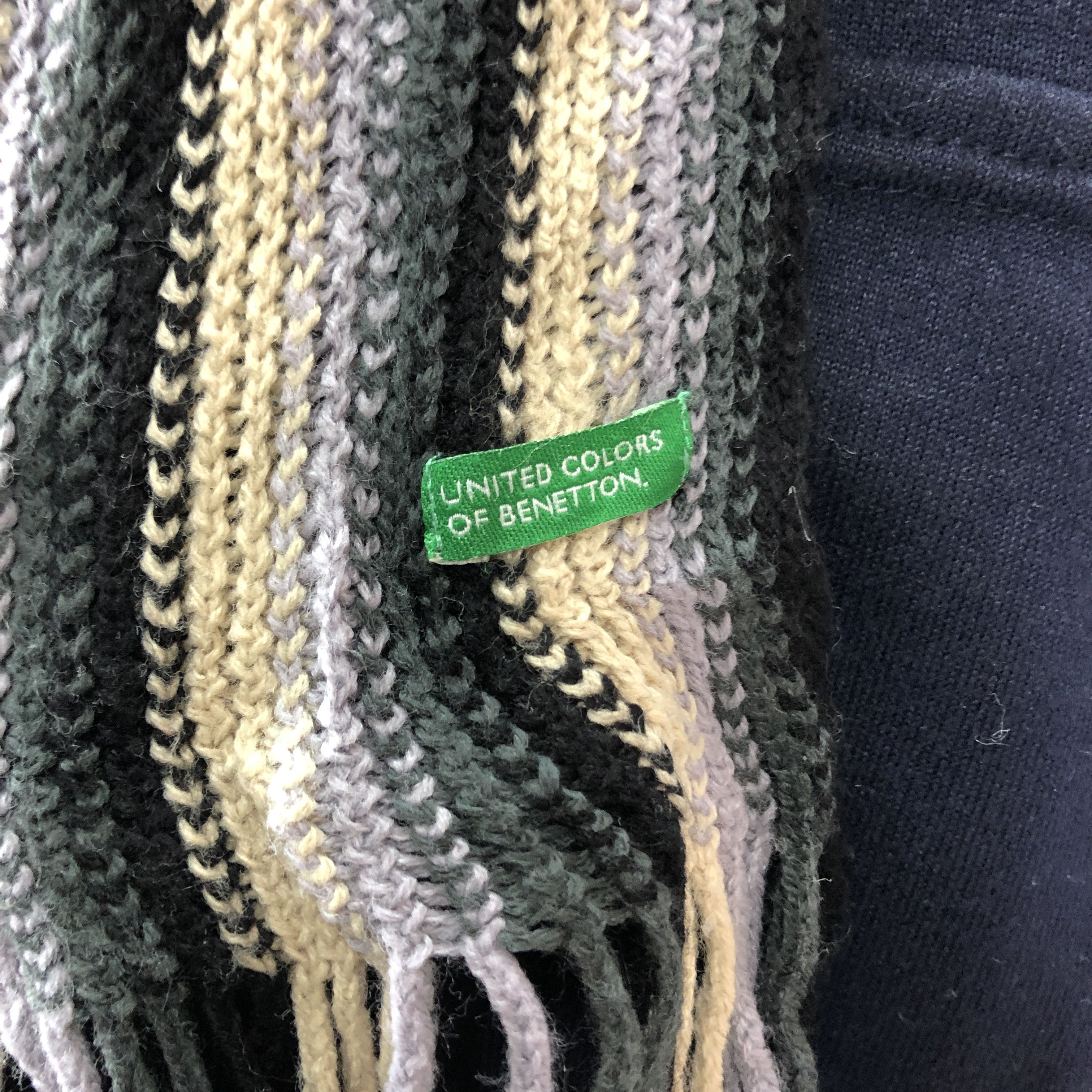 United Colors Of Benetton UNITED COLORS OF BENETTON Muffler Scarf #0974/AG Size ONE SIZE - 3 Thumbnail