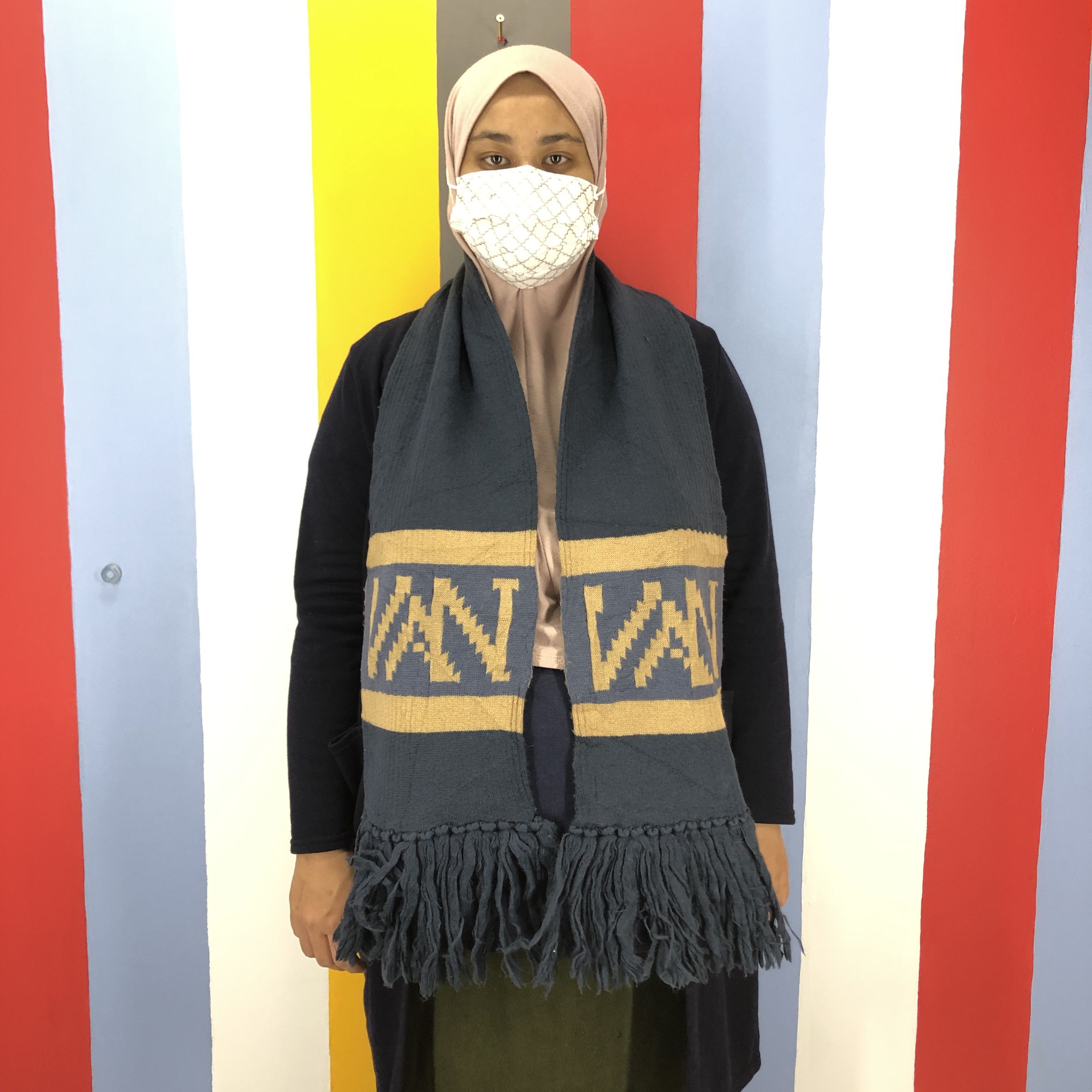 Japanese Brand VAN JAC Muffler Scarf #0983/AG Size ONE SIZE - 2 Thumbnail