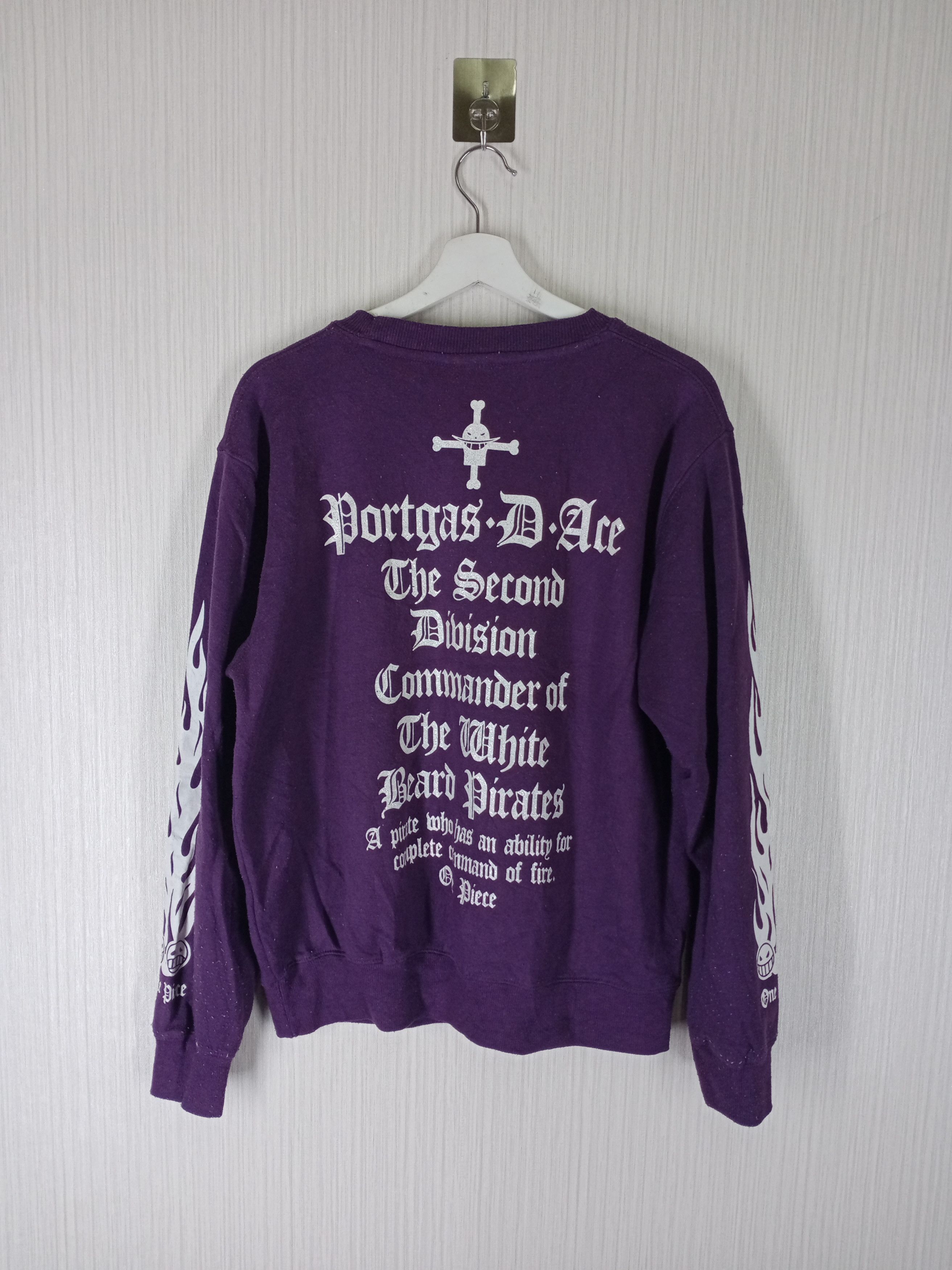 One Piece Vintage Anime One Piece Portgas D. Ace Fullprint Sweatshirt Size US M / EU 48-50 / 2 - 3 Thumbnail