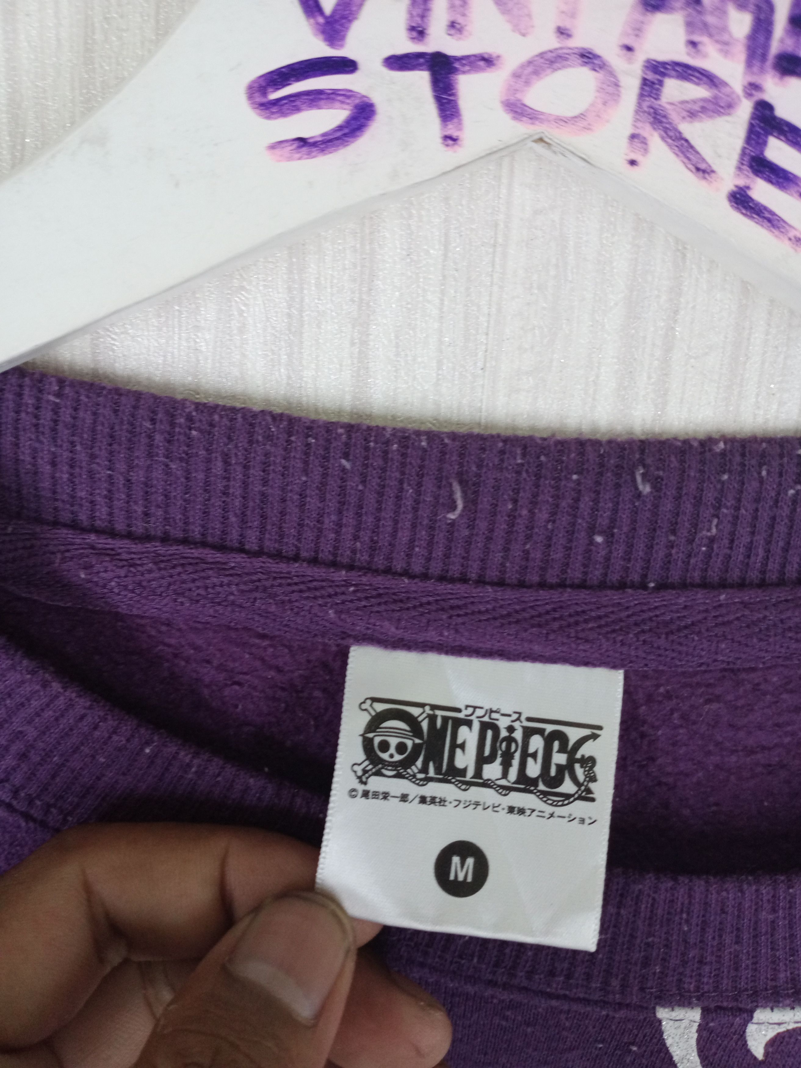 One Piece Vintage Anime One Piece Portgas D. Ace Fullprint Sweatshirt Size US M / EU 48-50 / 2 - 2 Thumbnail