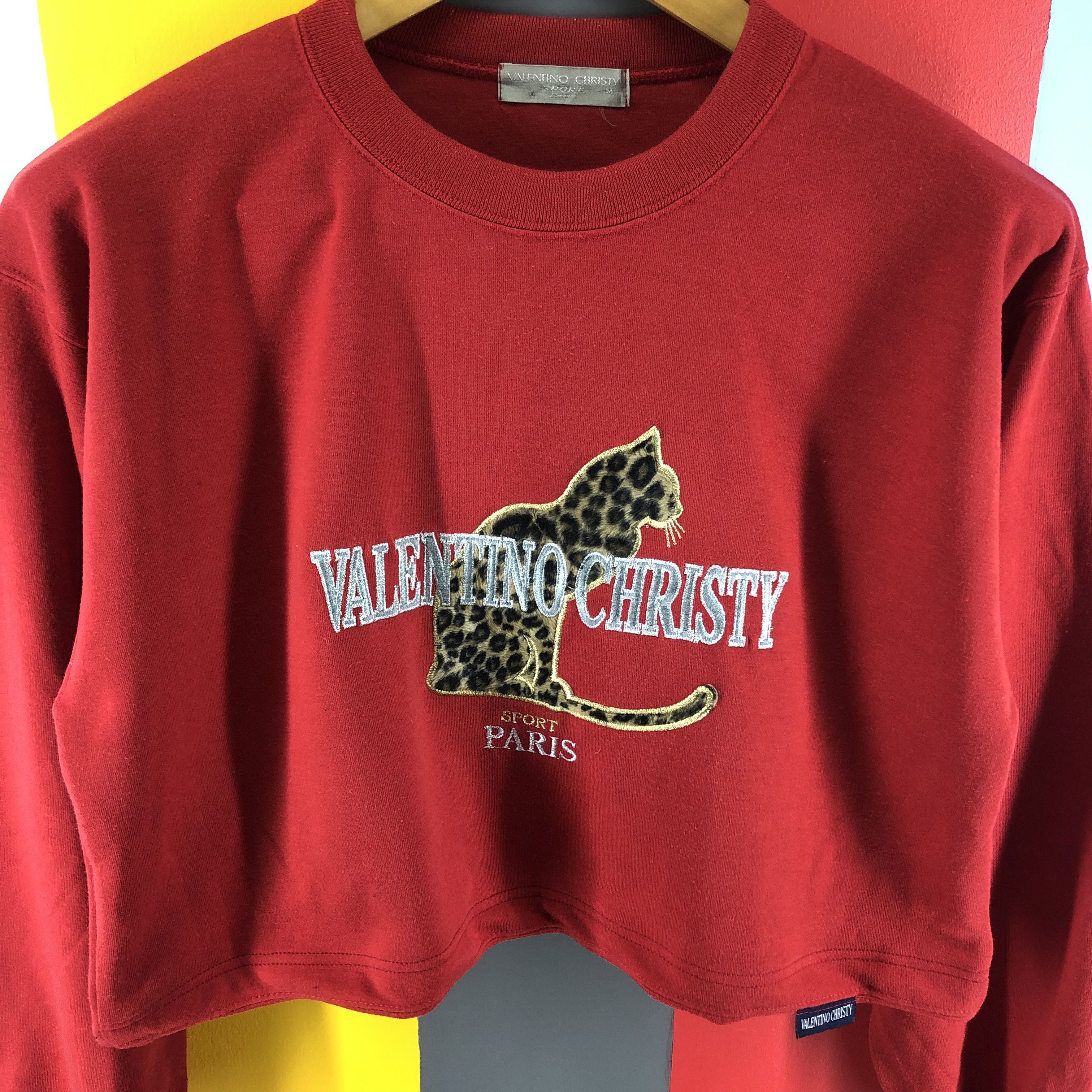 Other VALENTINO CHRISTY SPORT PARIS Crop Sweatshirt #0776/U Size S / US 4 / IT 40 - 2 Thumbnail