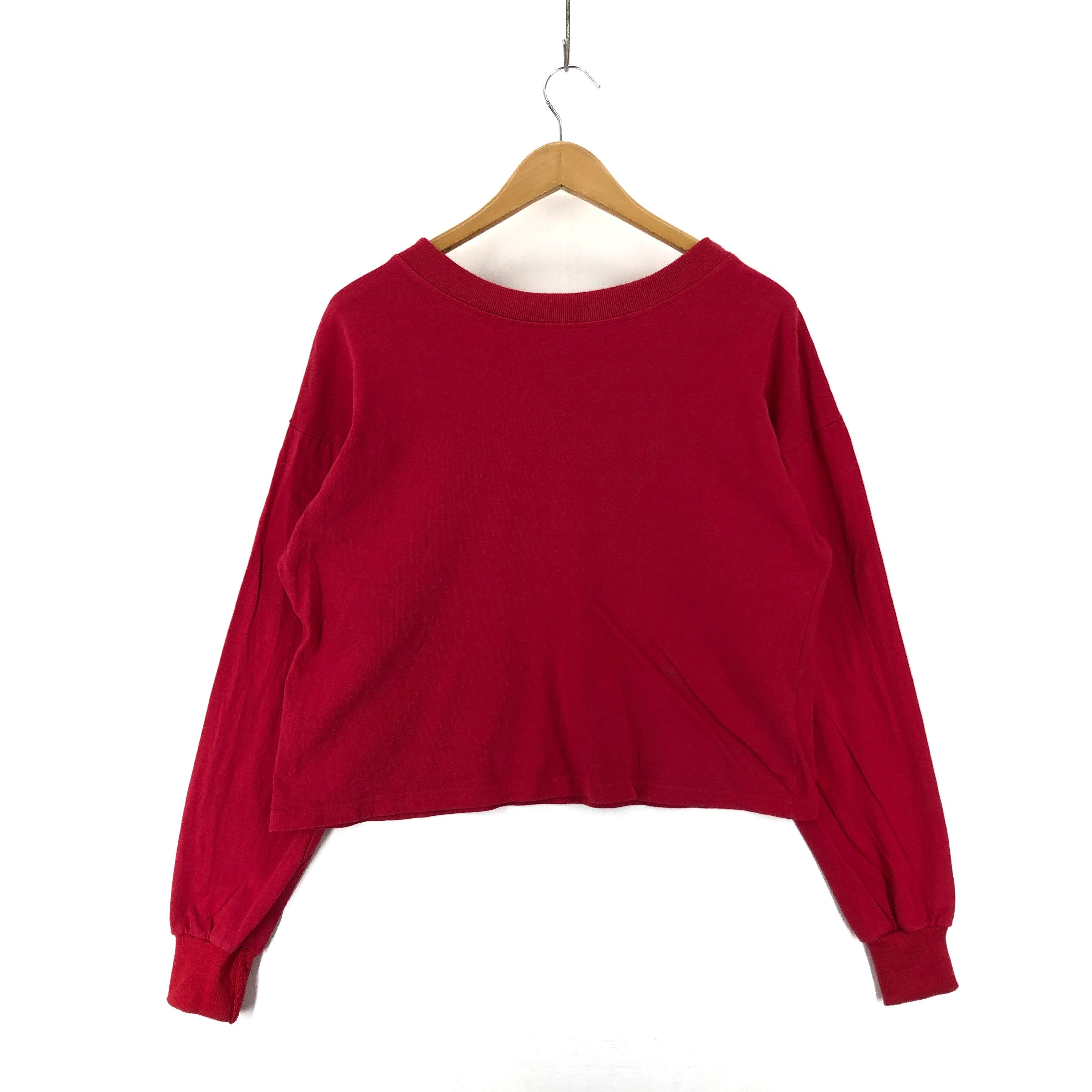 Japanese Brand ANAP Bootleg Factory Women Crop Sweatshirt #1928-55 Size M / US 6-8 / IT 42-44 - 6 Thumbnail