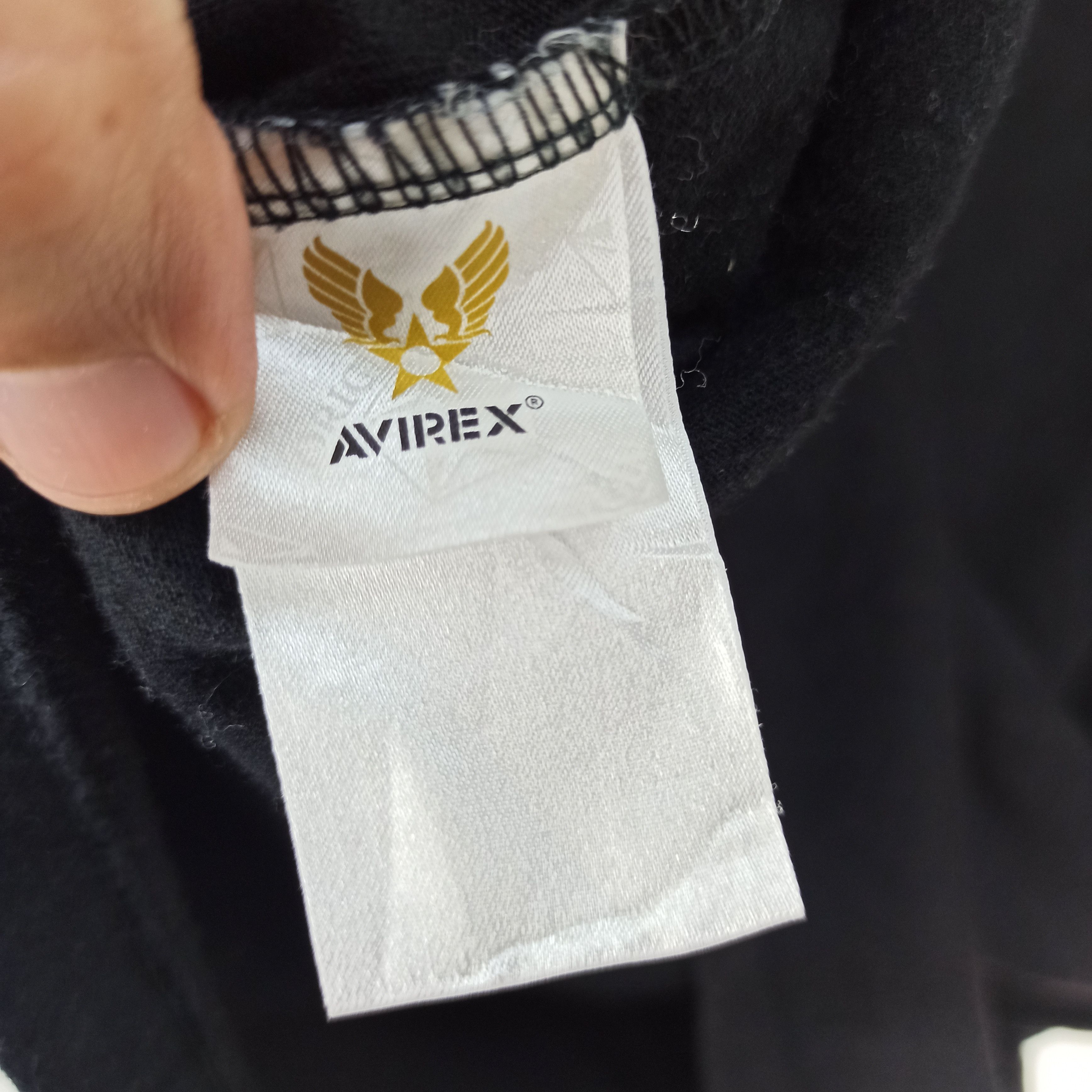 Avirex Avirex USA Black T-shirt Embroidered Logo Size US L / EU 52-54 / 3 - 7 Thumbnail
