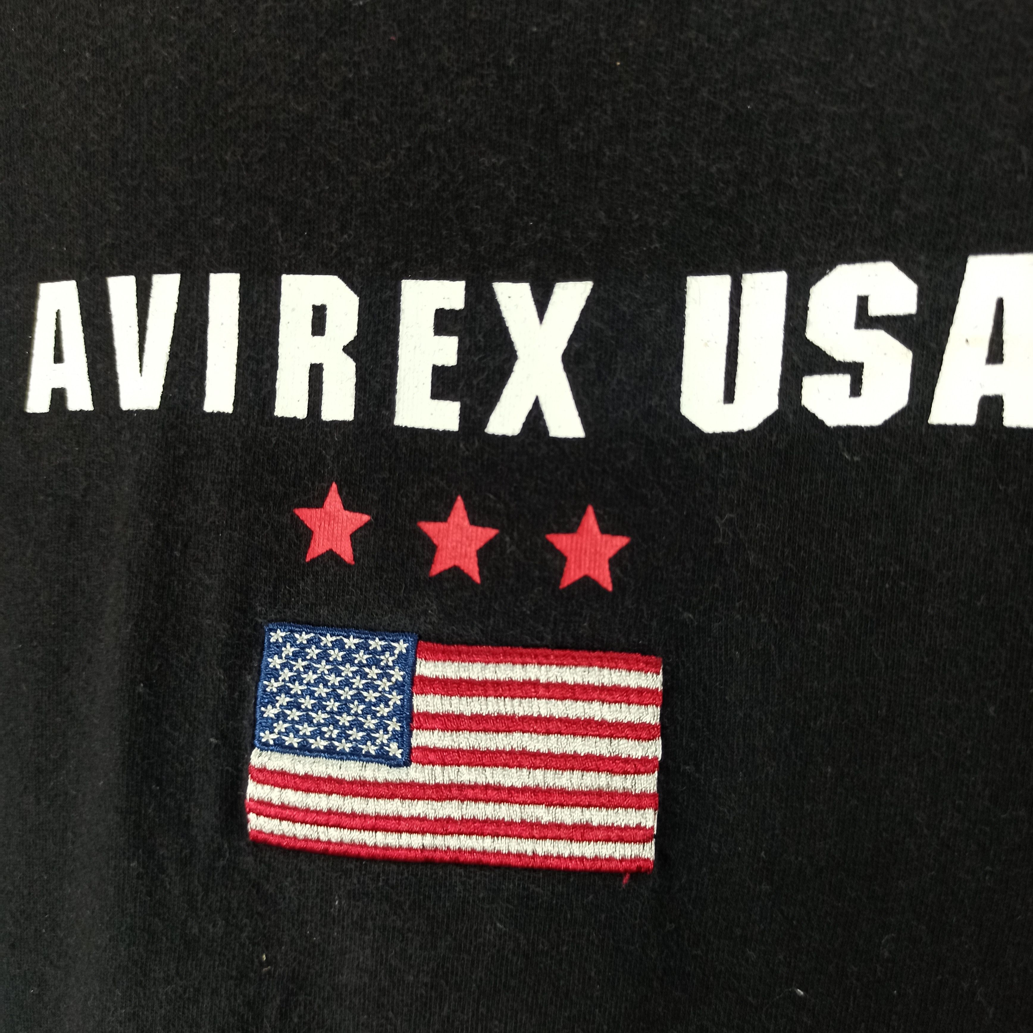 Avirex Avirex USA Black T-shirt Embroidered Logo Size US L / EU 52-54 / 3 - 3 Thumbnail