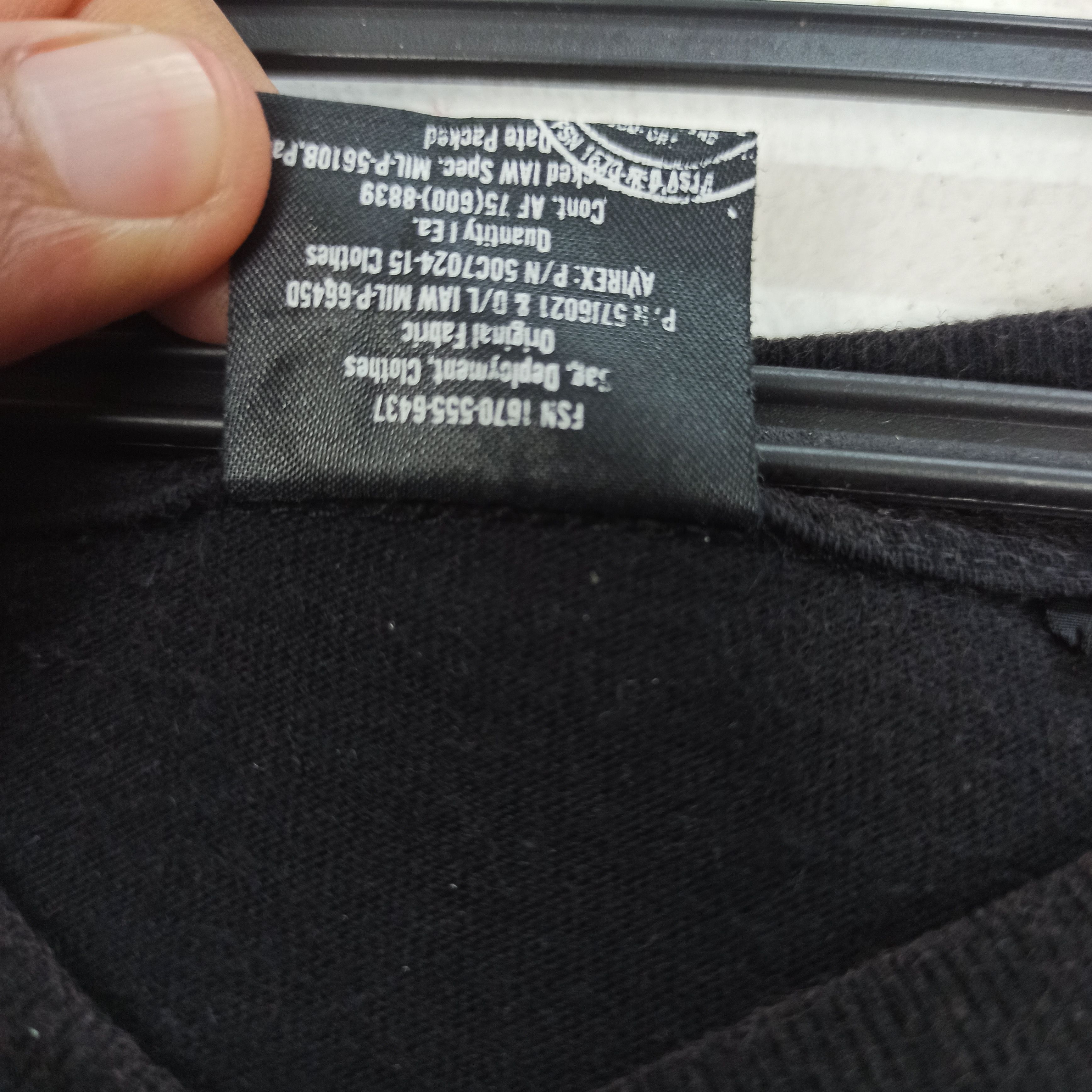 Avirex Avirex USA Black T-shirt Embroidered Logo Size US L / EU 52-54 / 3 - 6 Thumbnail
