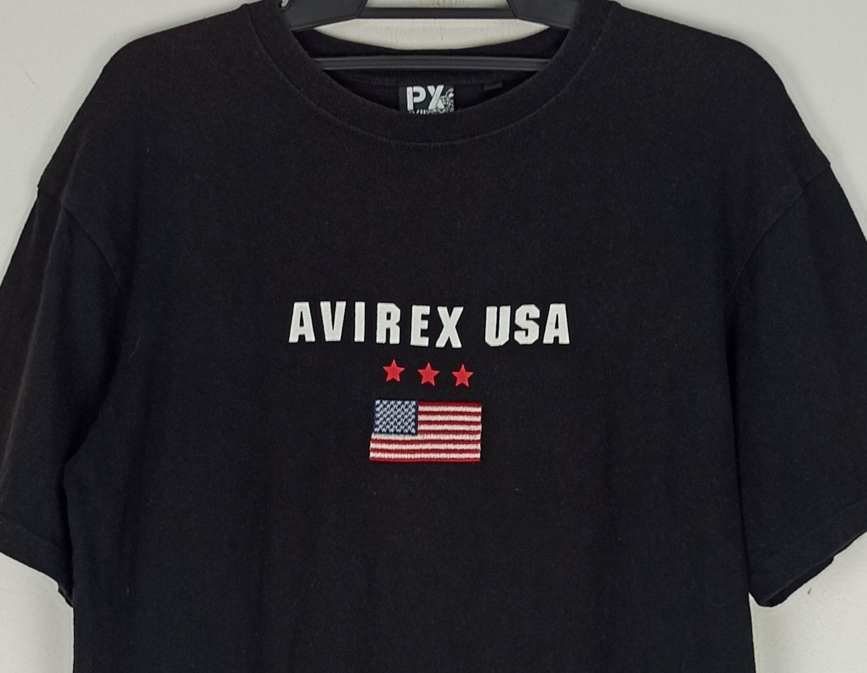 Avirex Avirex USA Black T-shirt Embroidered Logo Size US L / EU 52-54 / 3 - 2 Thumbnail