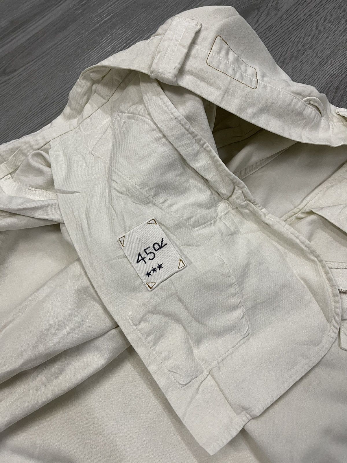 45rpm Vintage 45rpm 🇯🇵 zipped leg end casual white trousers Size US 33 - 11 Thumbnail