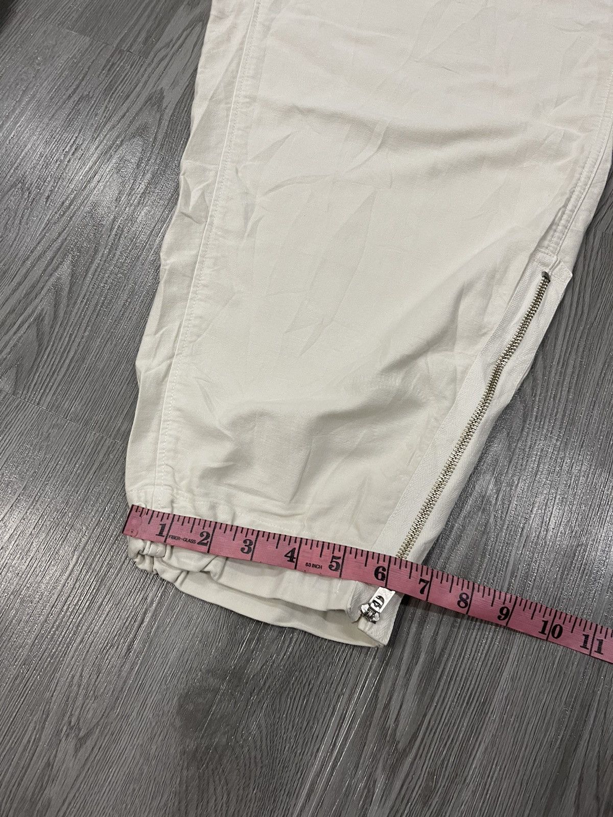 45rpm Vintage 45rpm 🇯🇵 zipped leg end casual white trousers Size US 33 - 18 Thumbnail