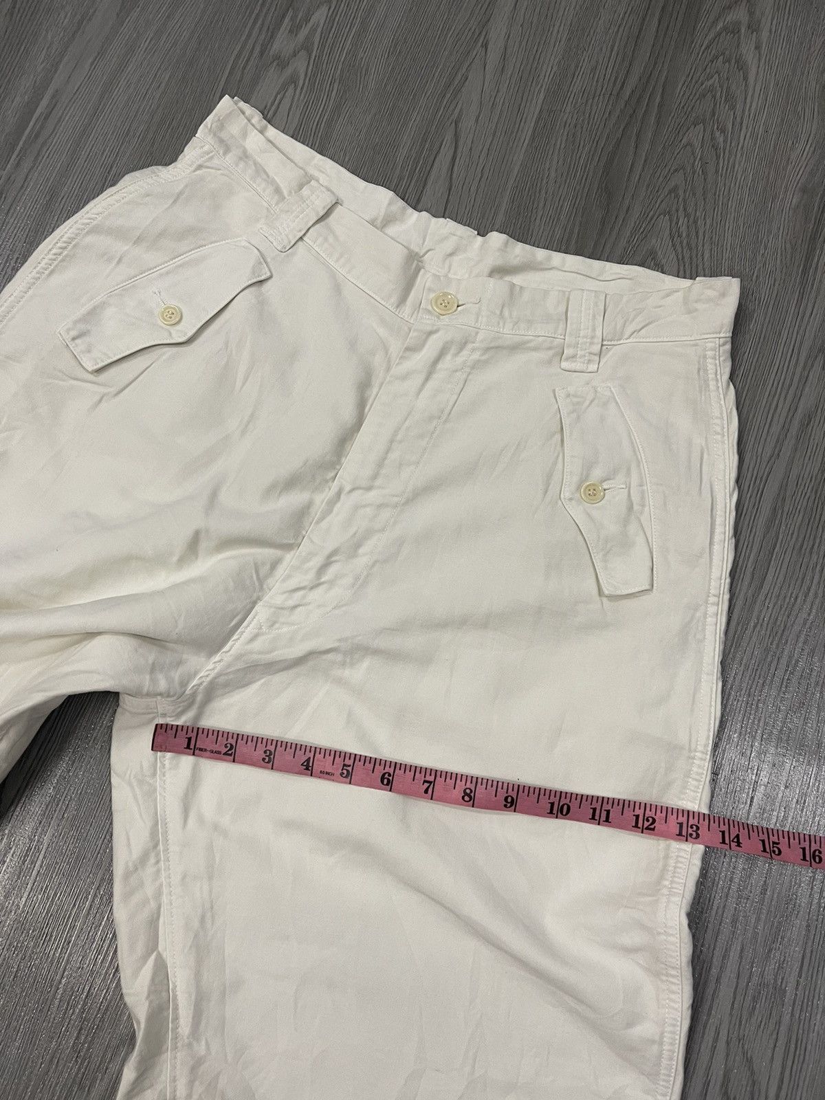 45rpm Vintage 45rpm 🇯🇵 zipped leg end casual white trousers Size US 33 - 16 Thumbnail