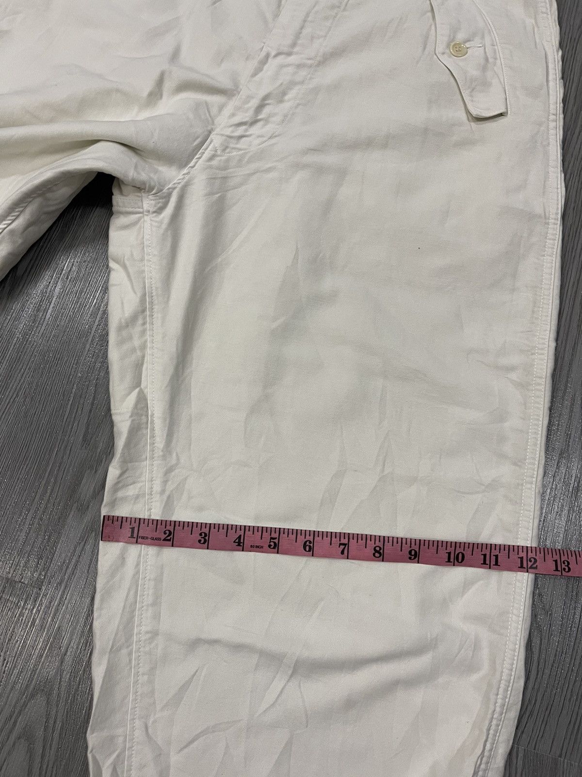 45rpm Vintage 45rpm 🇯🇵 zipped leg end casual white trousers Size US 33 - 17 Thumbnail