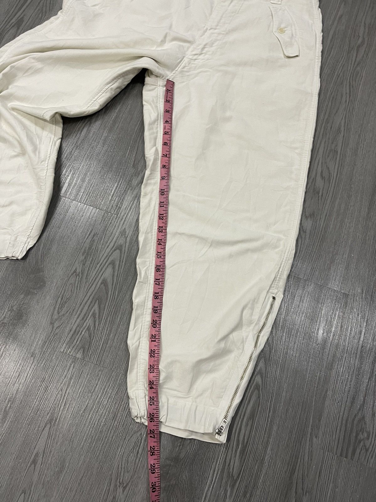 45rpm Vintage 45rpm 🇯🇵 zipped leg end casual white trousers Size US 33 - 19 Thumbnail
