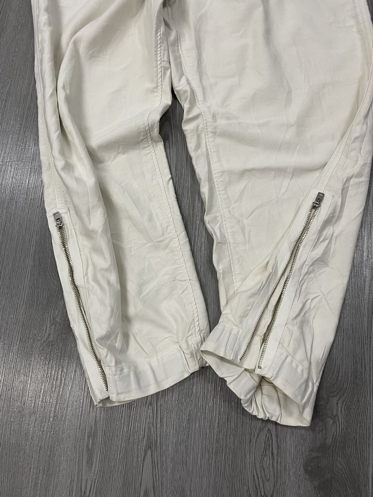 45rpm Vintage 45rpm 🇯🇵 zipped leg end casual white trousers Size US 33 - 9 Thumbnail