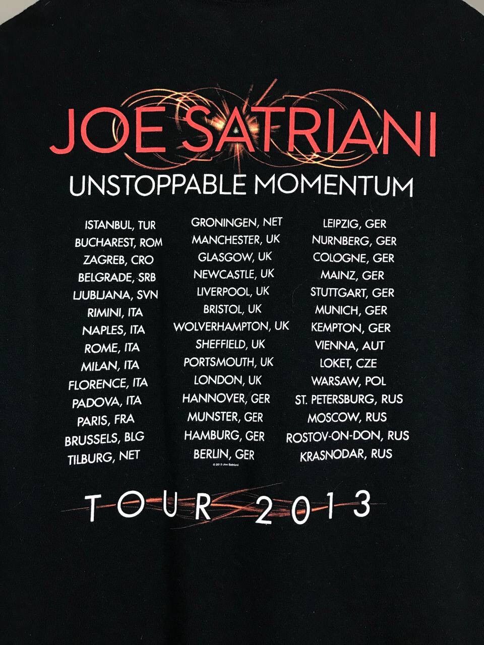 Band Tees Joe Satriani 2013 vintage rock band tour tee Size US M / EU 48-50 / 2 - 7 Thumbnail