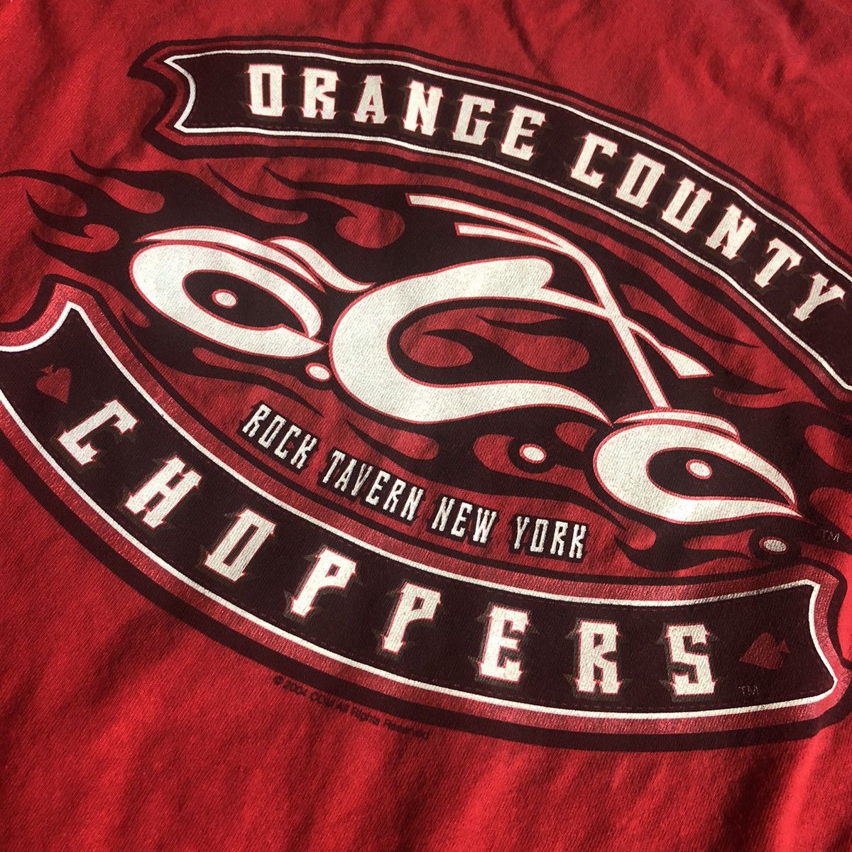 Other Vintage 2000s Orange County Choppers Flame Logo Longsleeve Size US XL / EU 56 / 4 - 6 Thumbnail