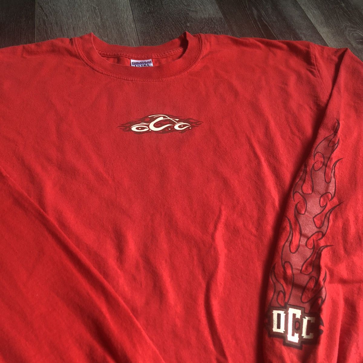 Other Vintage 2000s Orange County Choppers Flame Logo Longsleeve Size US XL / EU 56 / 4 - 3 Thumbnail