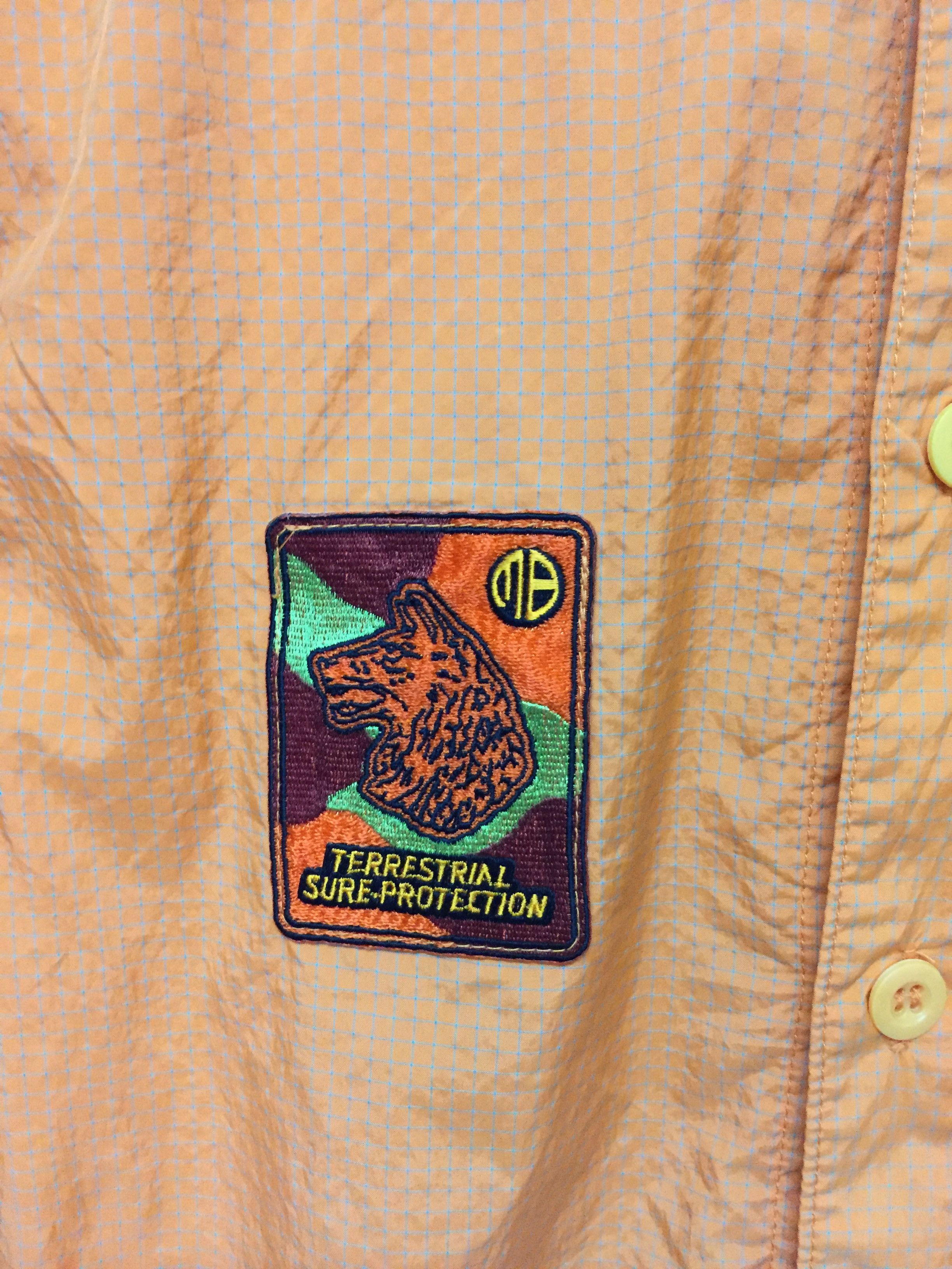 Japanese Brand 90's MILKBOY patch cyberpunk nylon vertical pocket shirt Size US M / EU 48-50 / 2 - 5 Thumbnail