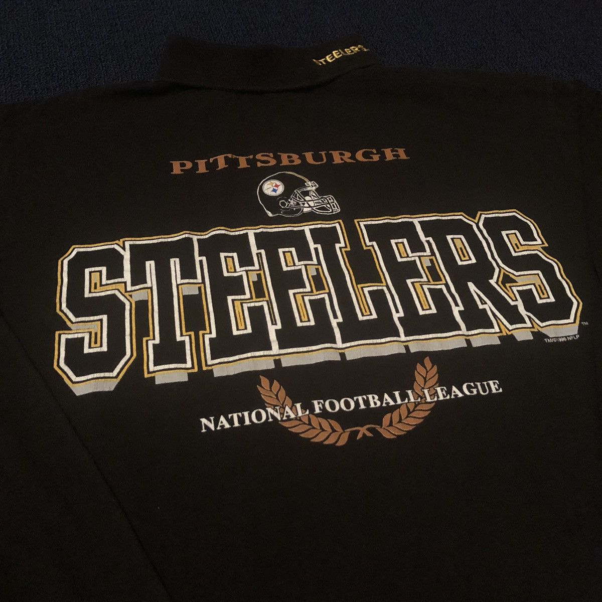 NFL Vintage 90s Pittsburgh Steelers Turtleneck Longsleeve Shirt Size US XL / EU 56 / 4 - 2 Thumbnail