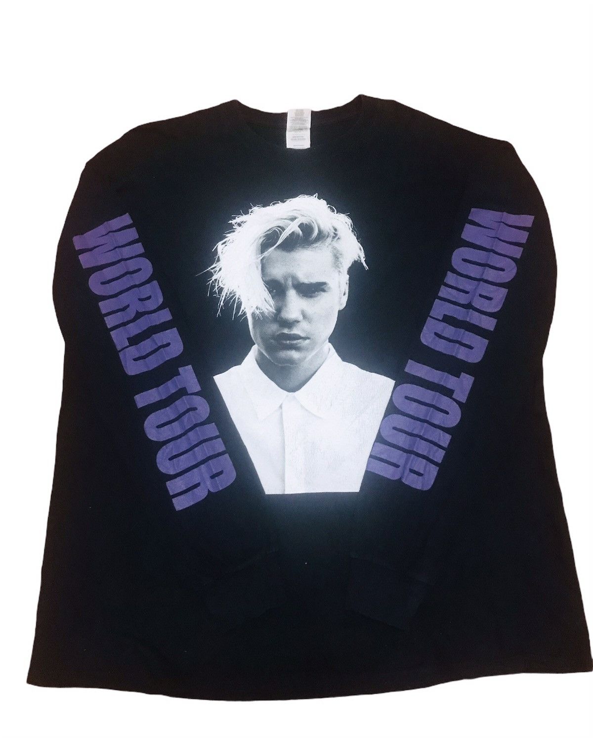 Band Tees × Japanese Brand × Justin Bieber BAND‼️‼️Justin Bieber Purpose Tour Size US XL / EU 56 / 4 - 2 Thumbnail