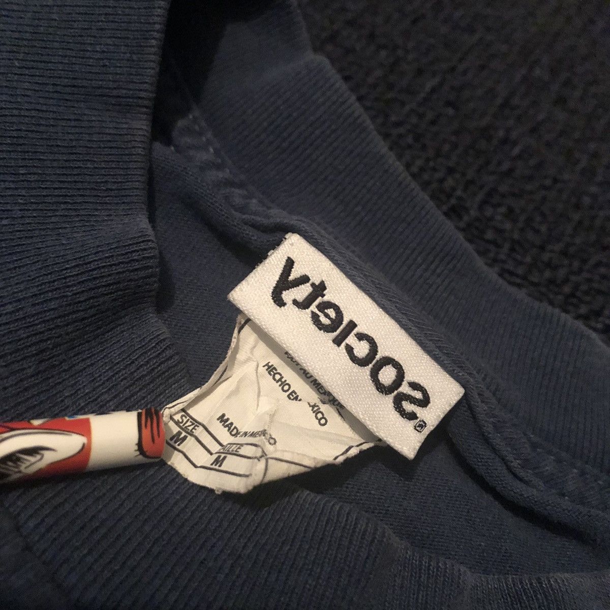 Vintage Vintage 00s Society Fuck The Industry Bike Logo Spellout Tee Size US M / EU 48-50 / 2 - 5 Thumbnail