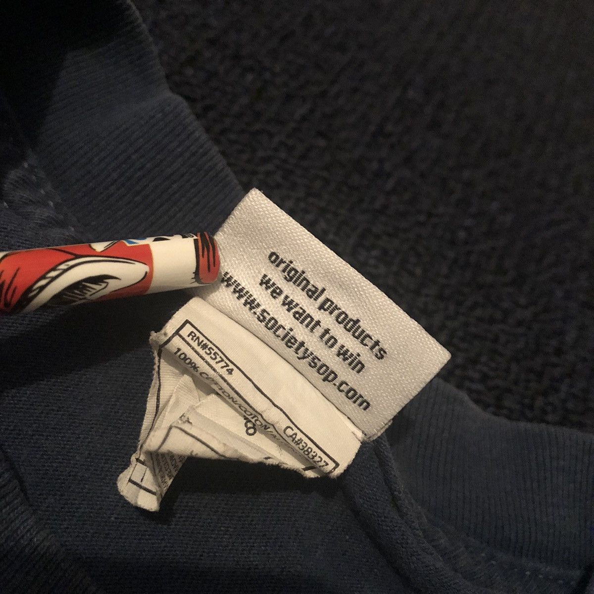 Vintage Vintage 00s Society Fuck The Industry Bike Logo Spellout Tee Size US M / EU 48-50 / 2 - 6 Thumbnail