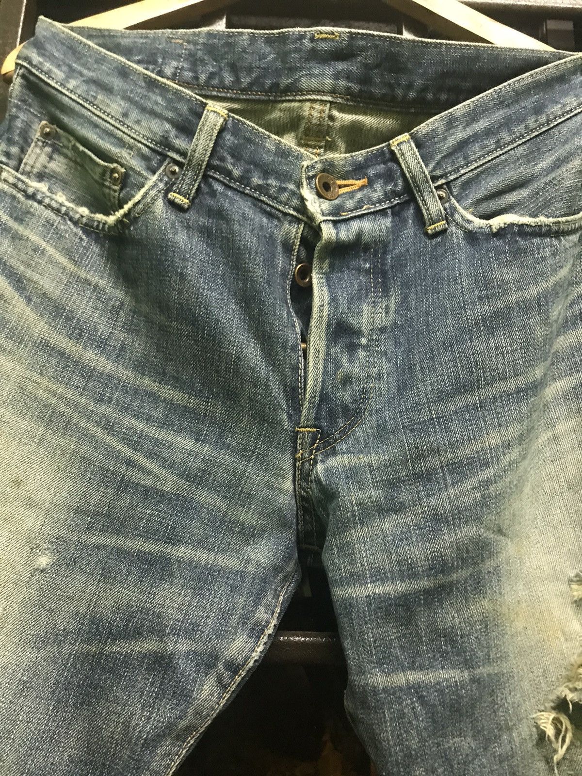 Edwin Vintage Edwin Red Line Selvedge Jeans Distressed Fade, japan Size US 32 / EU 48 - 5 Thumbnail