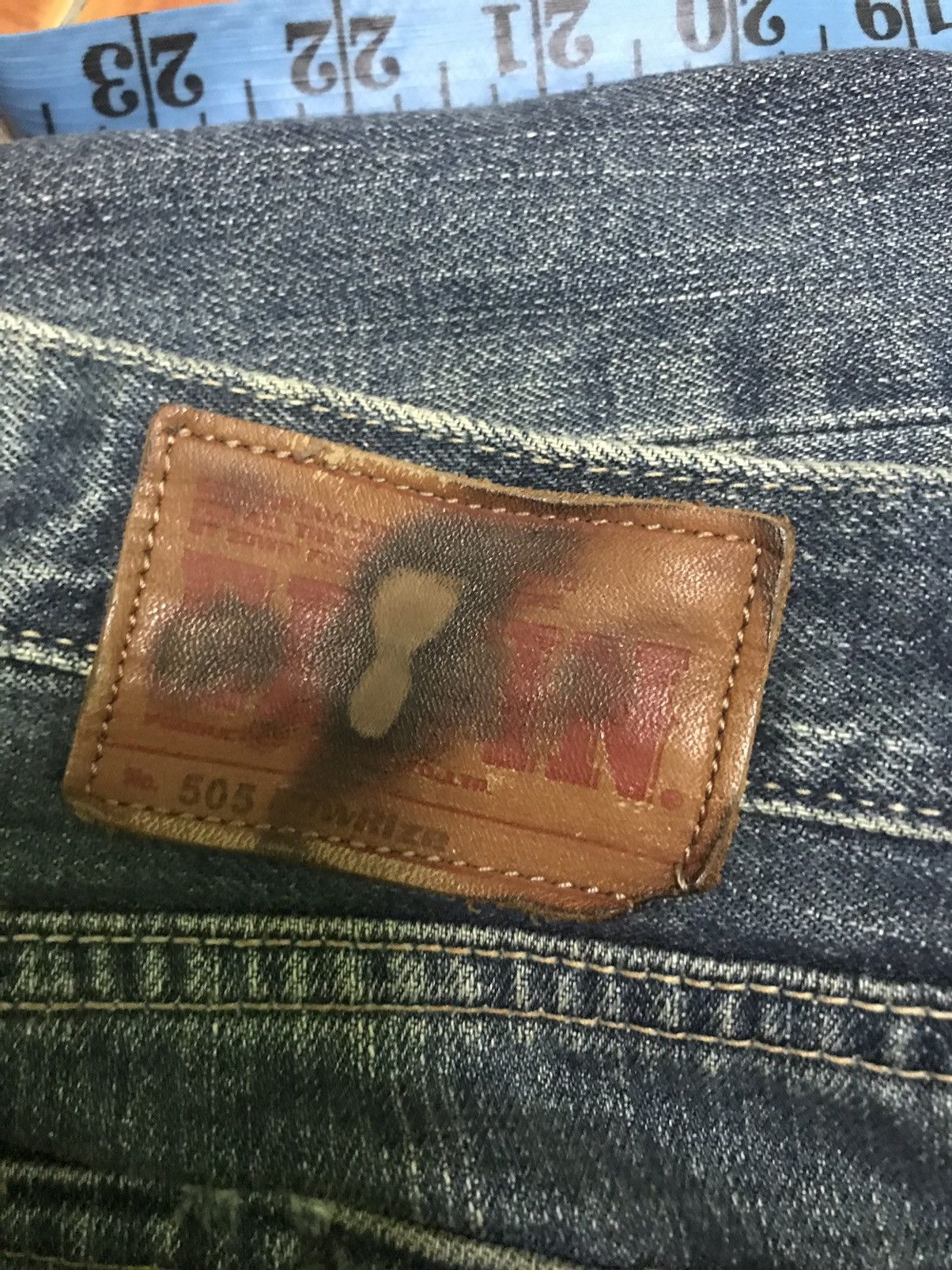 Edwin Vintage Edwin Red Line Selvedge Jeans Distressed Fade, japan Size US 32 / EU 48 - 14 Thumbnail