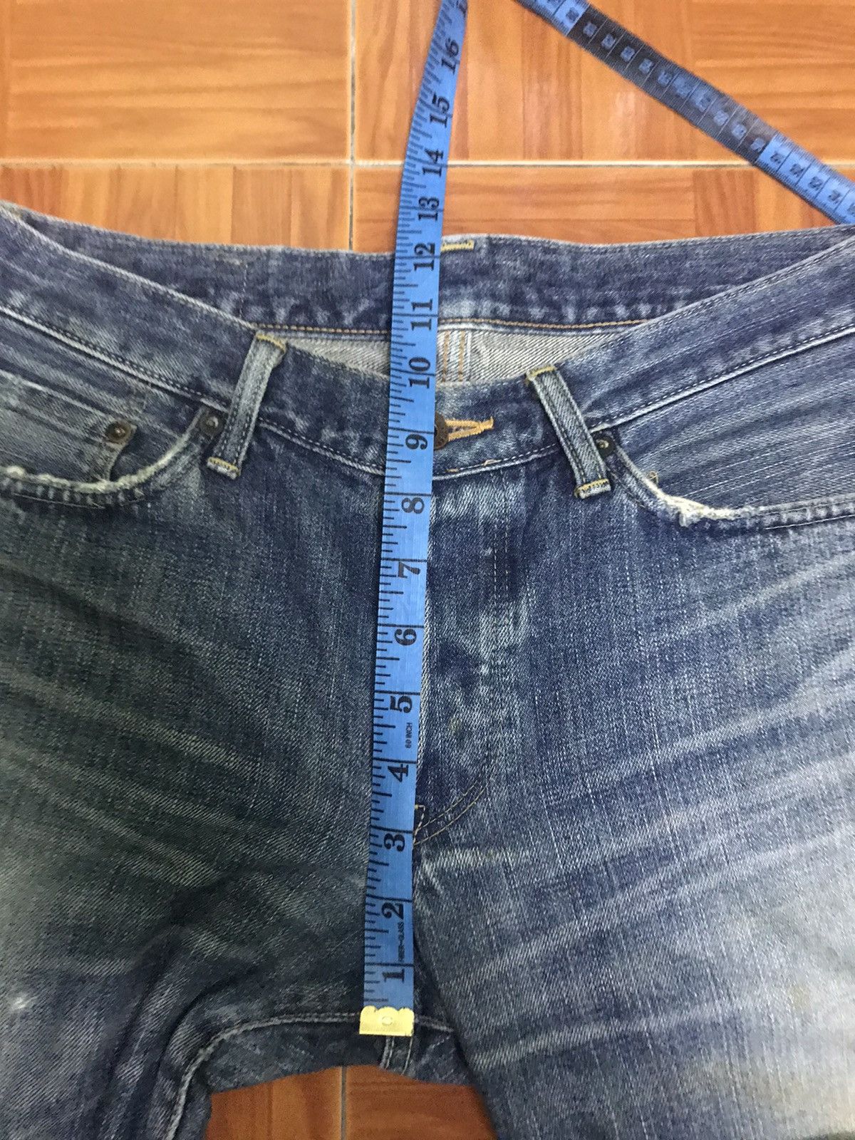 Edwin Vintage Edwin Red Line Selvedge Jeans Distressed Fade, japan Size US 32 / EU 48 - 16 Thumbnail
