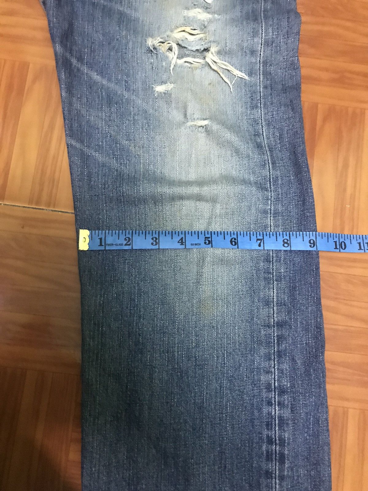 Edwin Vintage Edwin Red Line Selvedge Jeans Distressed Fade, japan Size US 32 / EU 48 - 20 Thumbnail