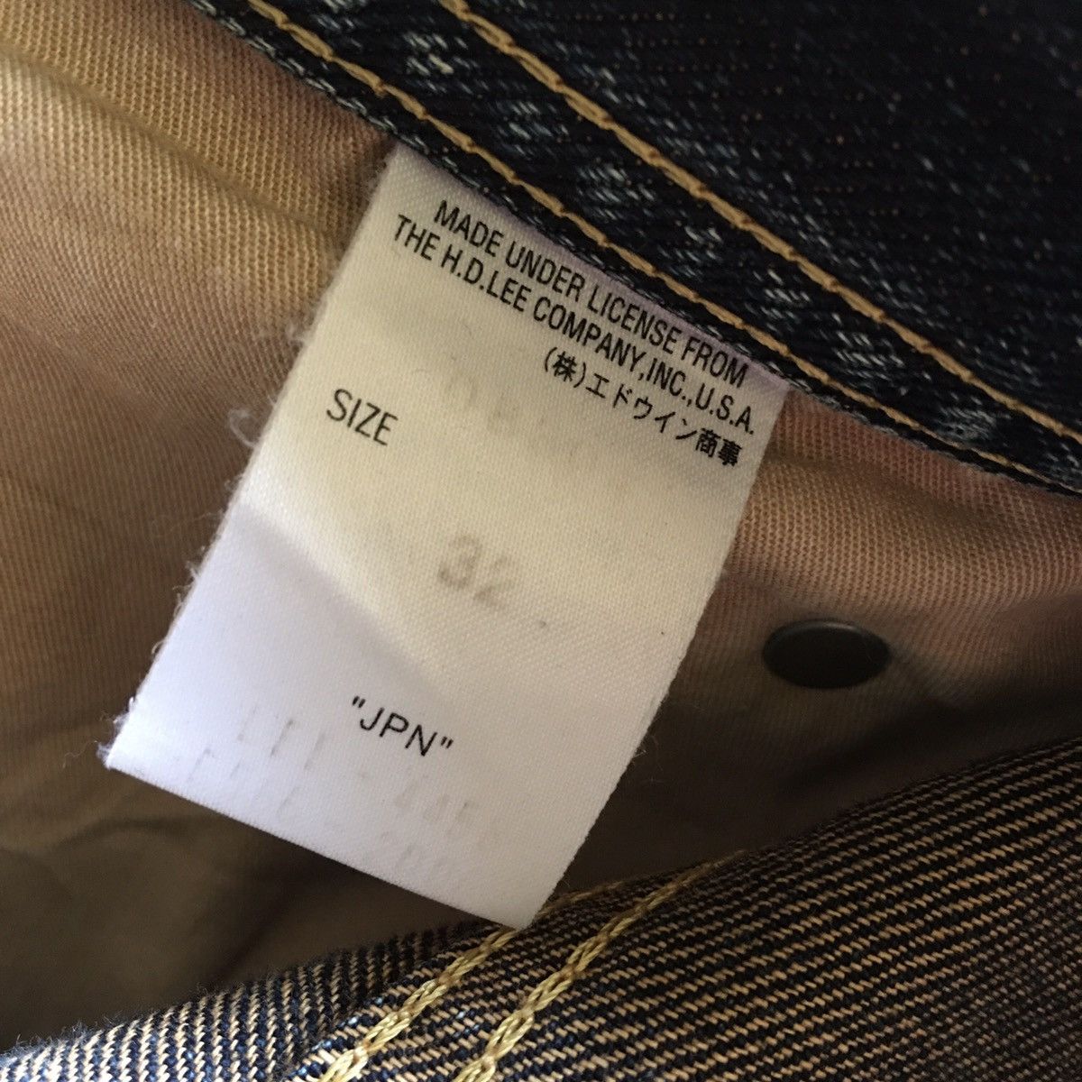 Lee THRASHED DISTRESSED VINTAGE LEE COWBOY ERD GRUNGE JEANS Size US 34 / EU 50 - 4 Thumbnail