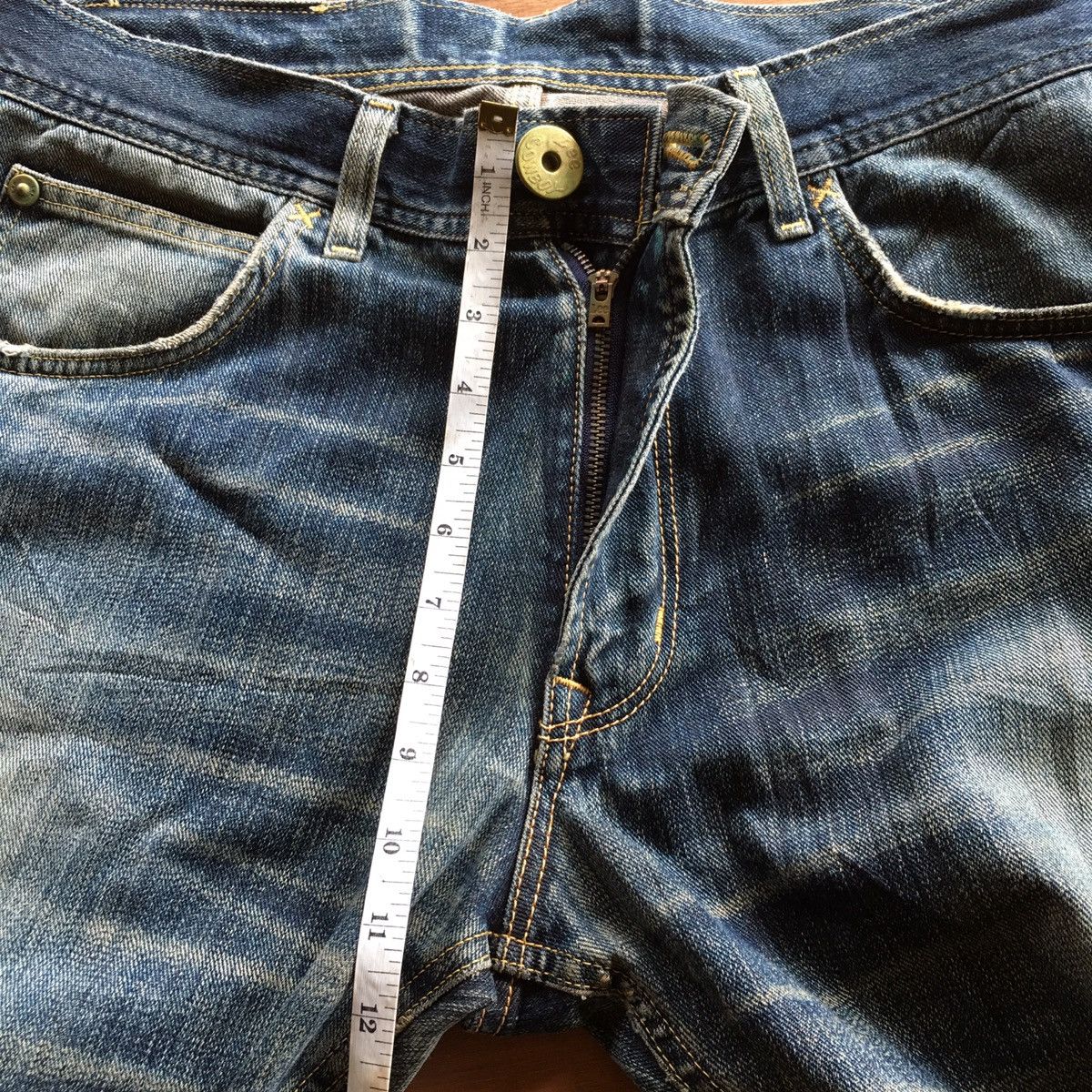 Lee THRASHED DISTRESSED VINTAGE LEE COWBOY ERD GRUNGE JEANS Size US 34 / EU 50 - 8 Thumbnail