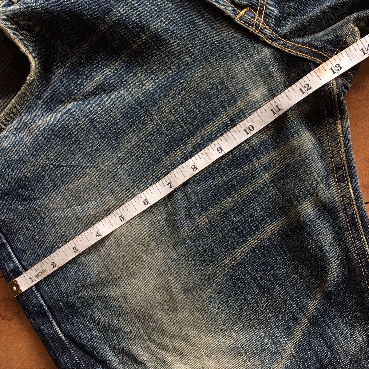 Lee THRASHED DISTRESSED VINTAGE LEE COWBOY ERD GRUNGE JEANS Size US 34 / EU 50 - 5 Thumbnail